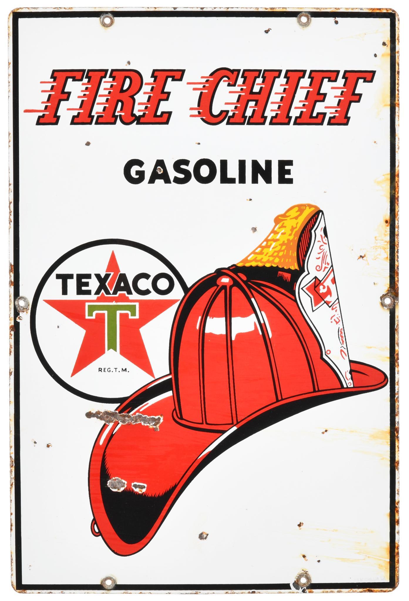 Texaco Fire Chief Gas Pump Plate (1 of 2)
