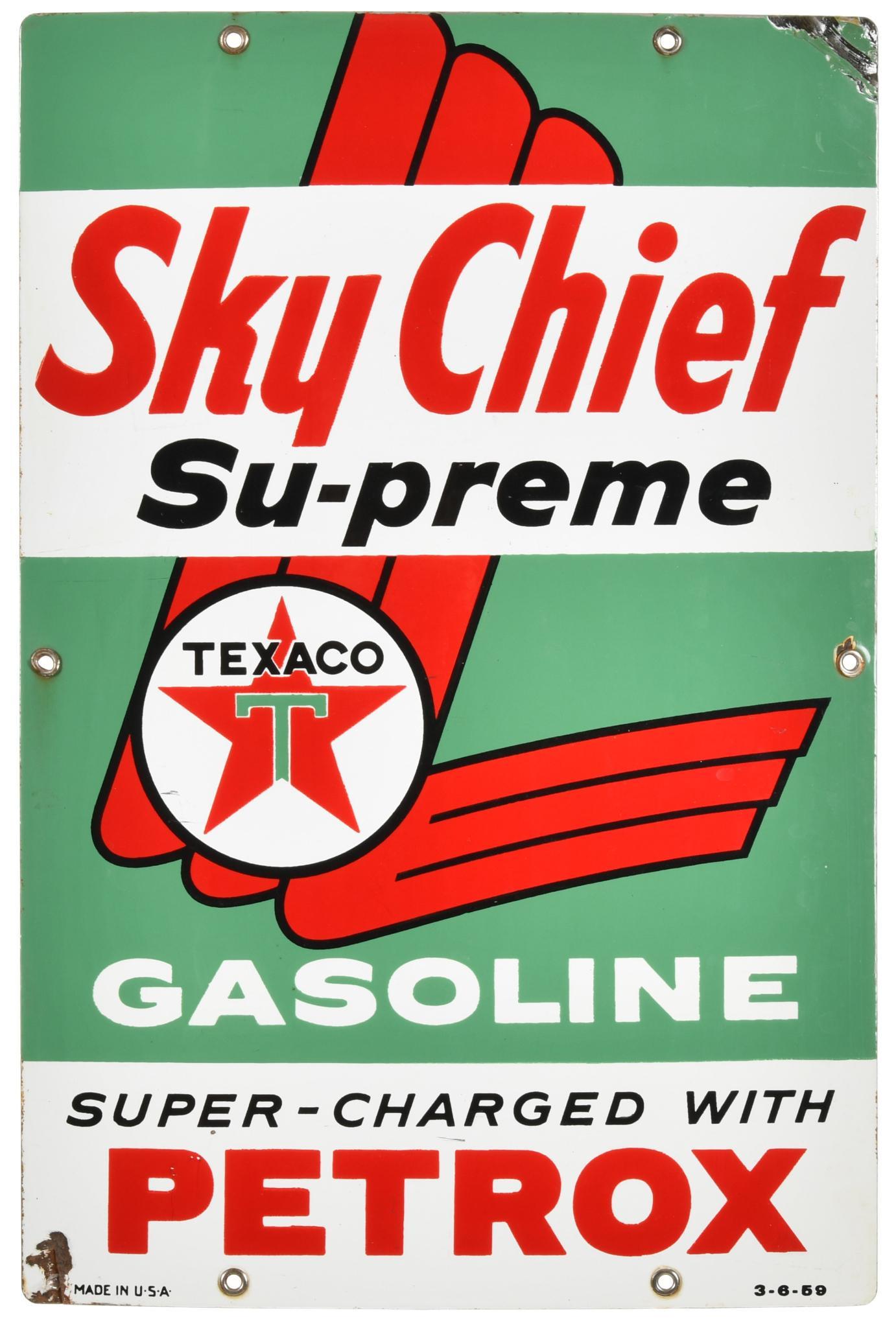 Texaco Sky Chief Gas Pump Plate (1 of 2)