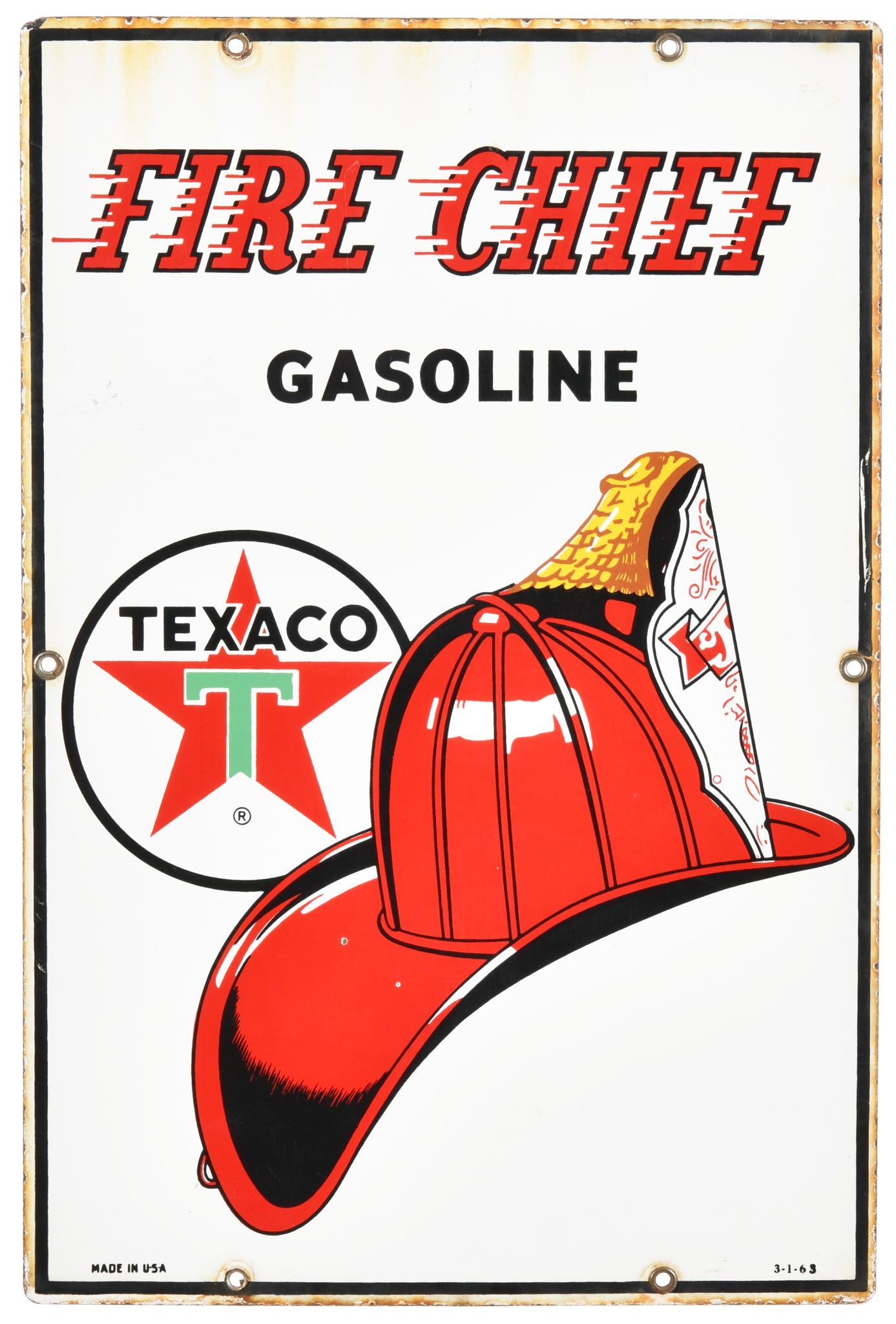 Texaco Fire Chief Gas Pump Plate (1 of 2)