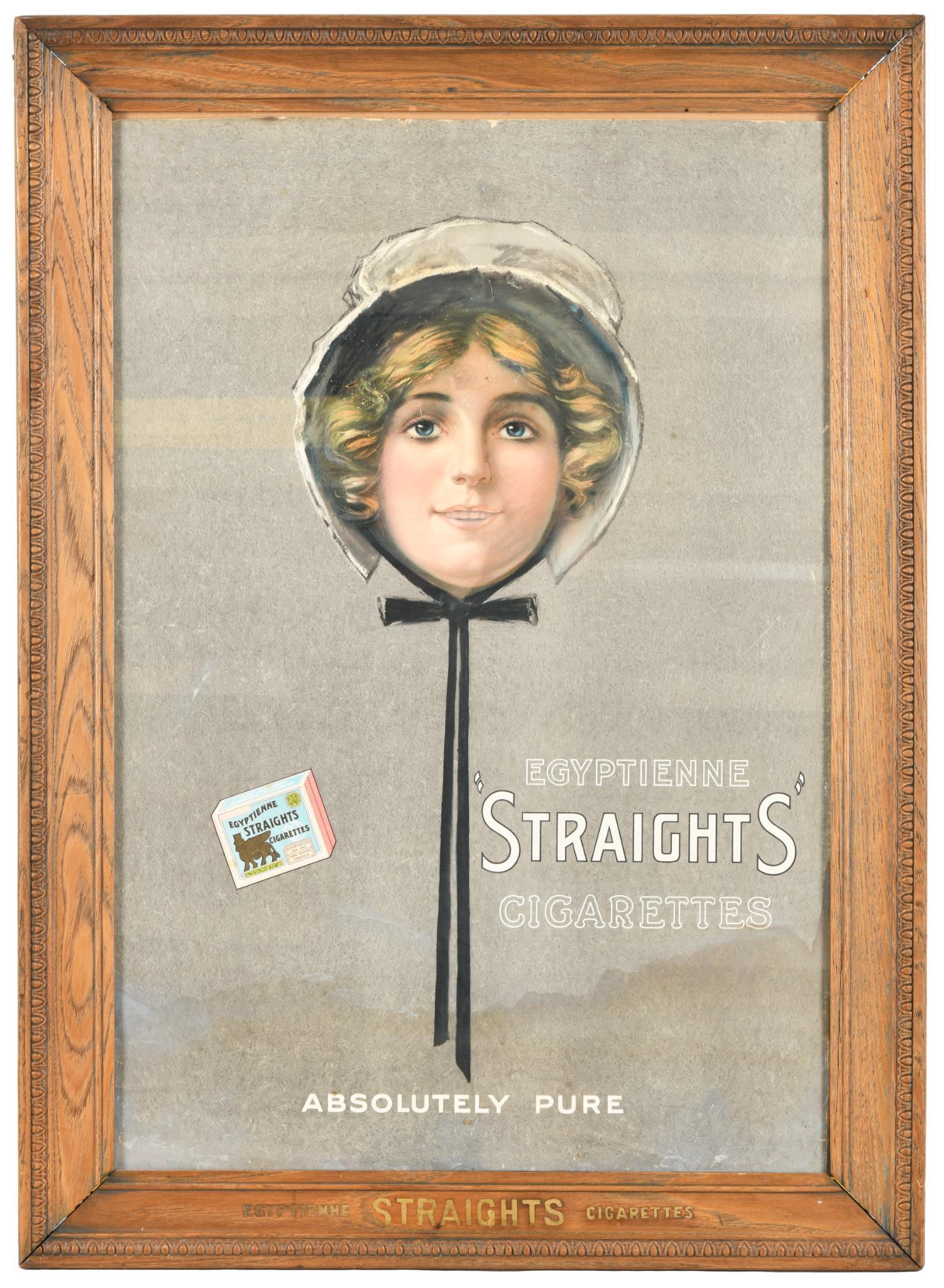 Egyptienne Straights Cigarettes Sign (1 of 2)