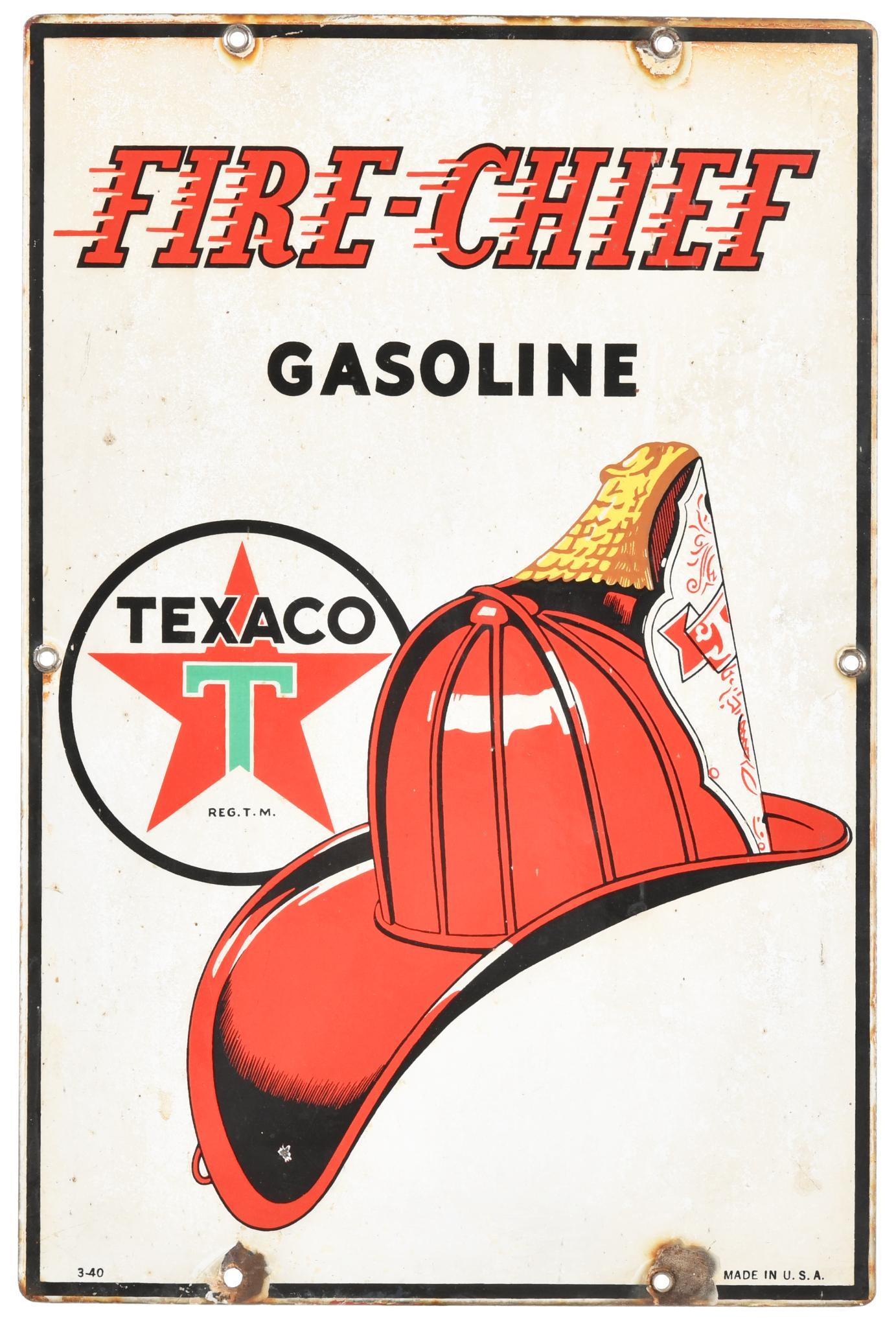 Texaco Fire-Chief Gas Pump Plate (1 of 2)