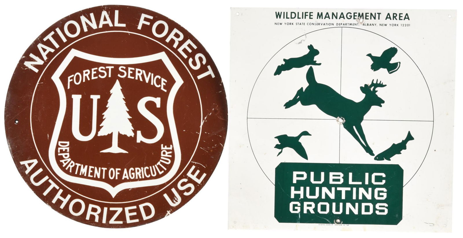 Lot Of 2Wildlife & Forest Sign (1 of 1)