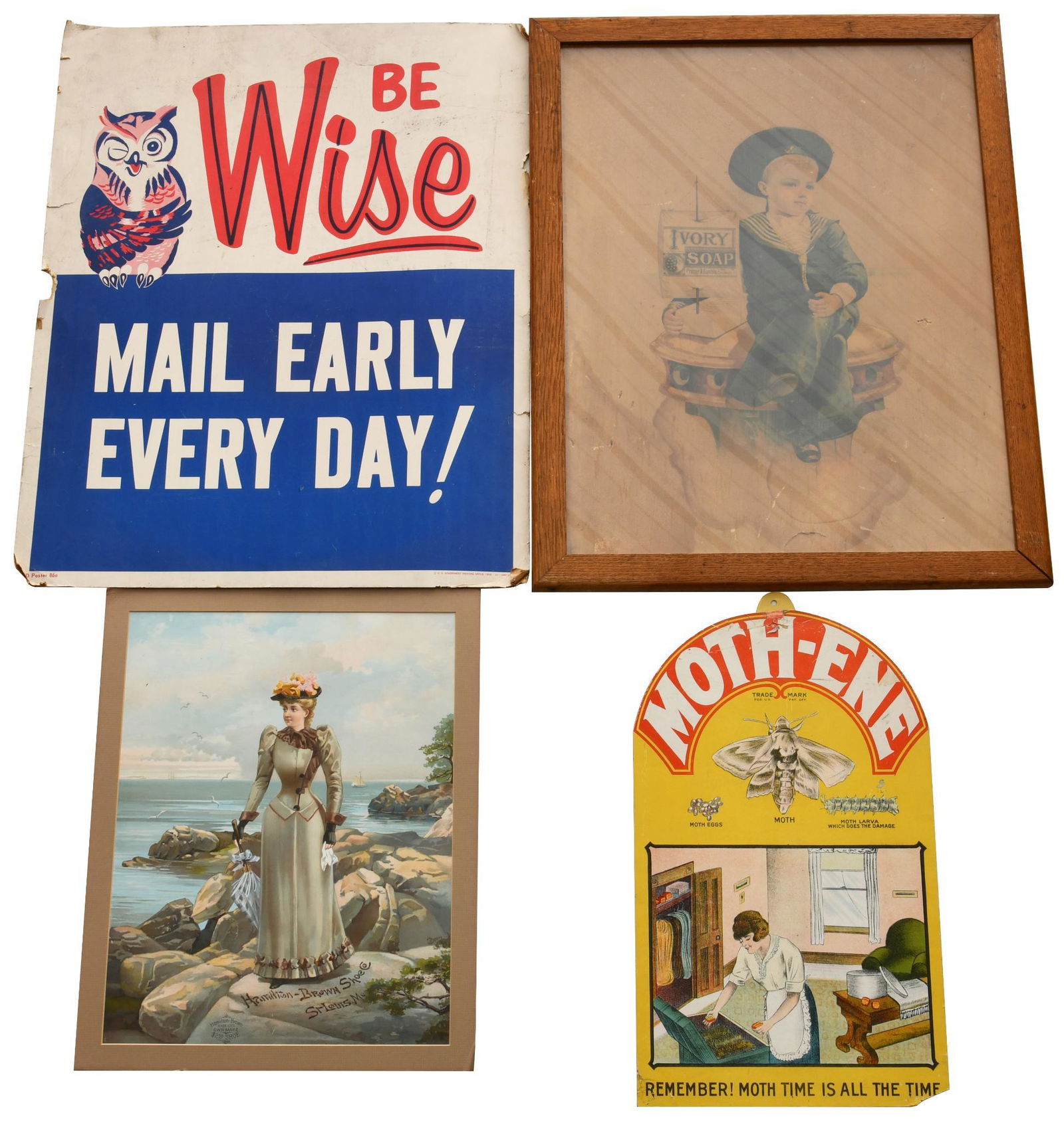Lot Of 4 Cardboard Signs (1 of 2)
