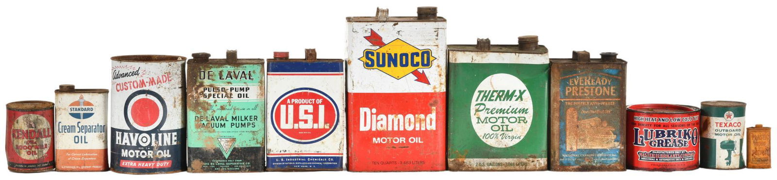 Lot of 11 Misc. Oil Cans (1 of 2)