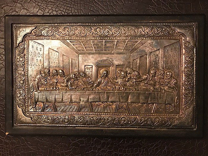 SILVER GREEK ICON  THE LAST SUPPER (1 of 8)