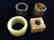 CHINESE JADE LOT RINGS AND CONG
