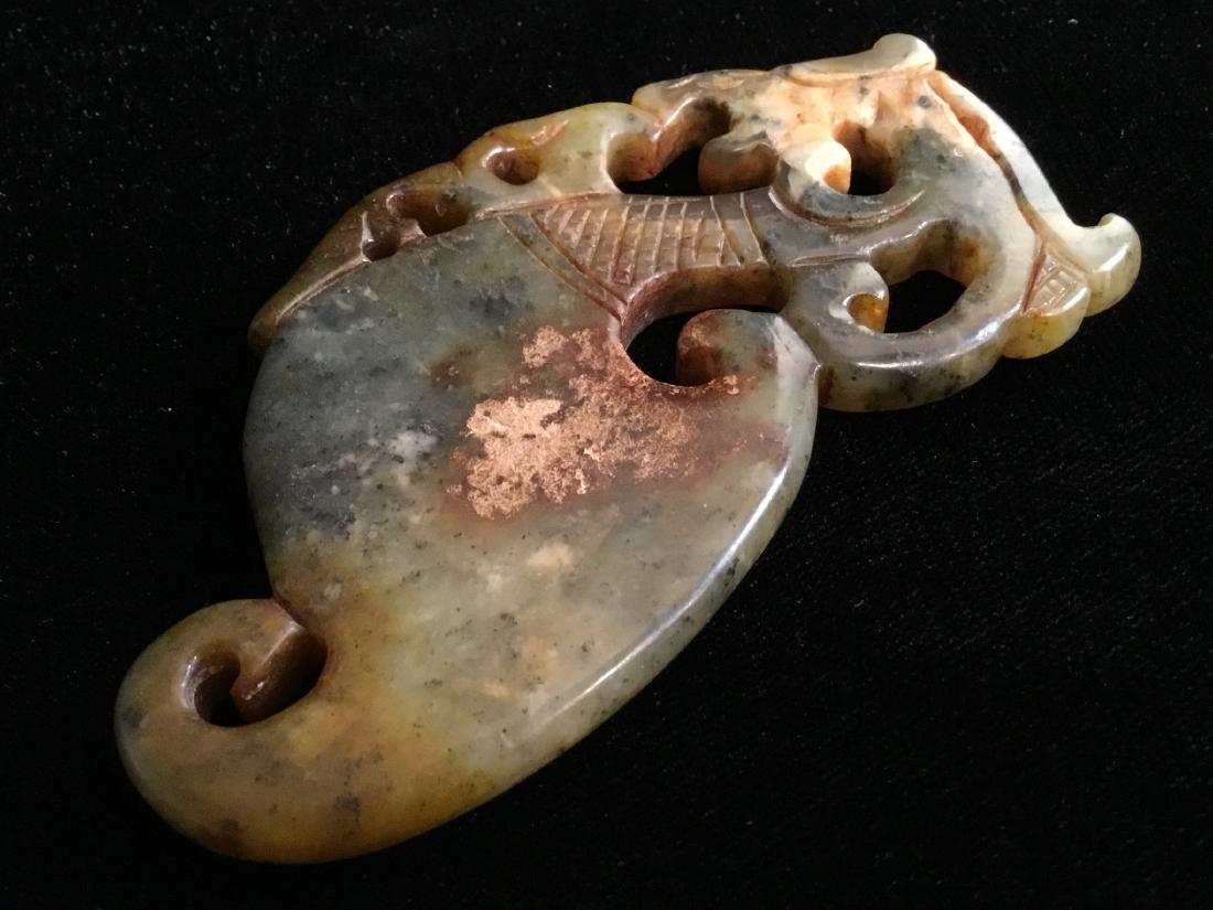 ARCHAIC CHINESE JADE DRAGON PENDANT (1 of 2)