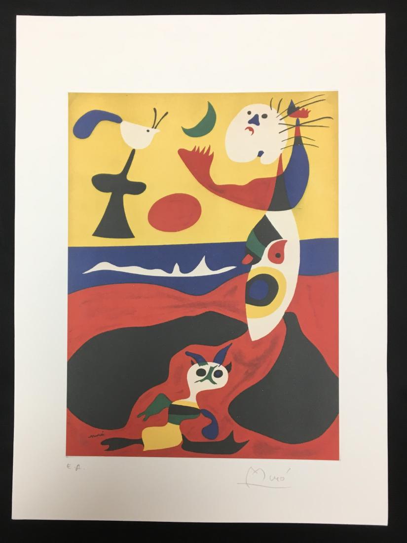 JOAN MIRO LITHOGRAPH (1 of 3)