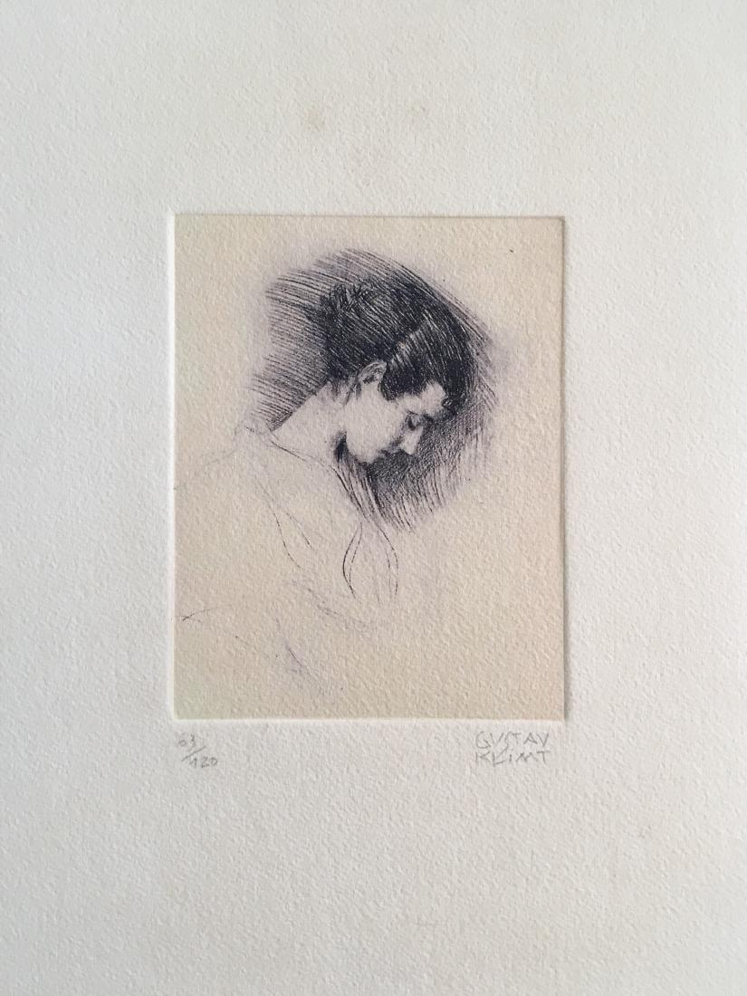 GUSTAV KLIMT SIGNED ETCHING (1 of 5)