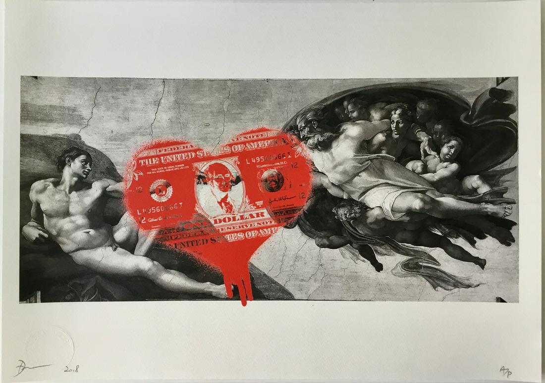 GRAFFITI POP ART LITHOGRAPH: DEATH NYC GRAFFITI POP ART LITHOGRAPH. SIZE: 13 x 18 inches. Art Print on thick textured matte paper, pencil signed. and stamped.