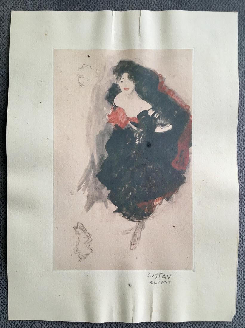 GUSTAV KLIMT LITHOGRAPH (1 of 4)