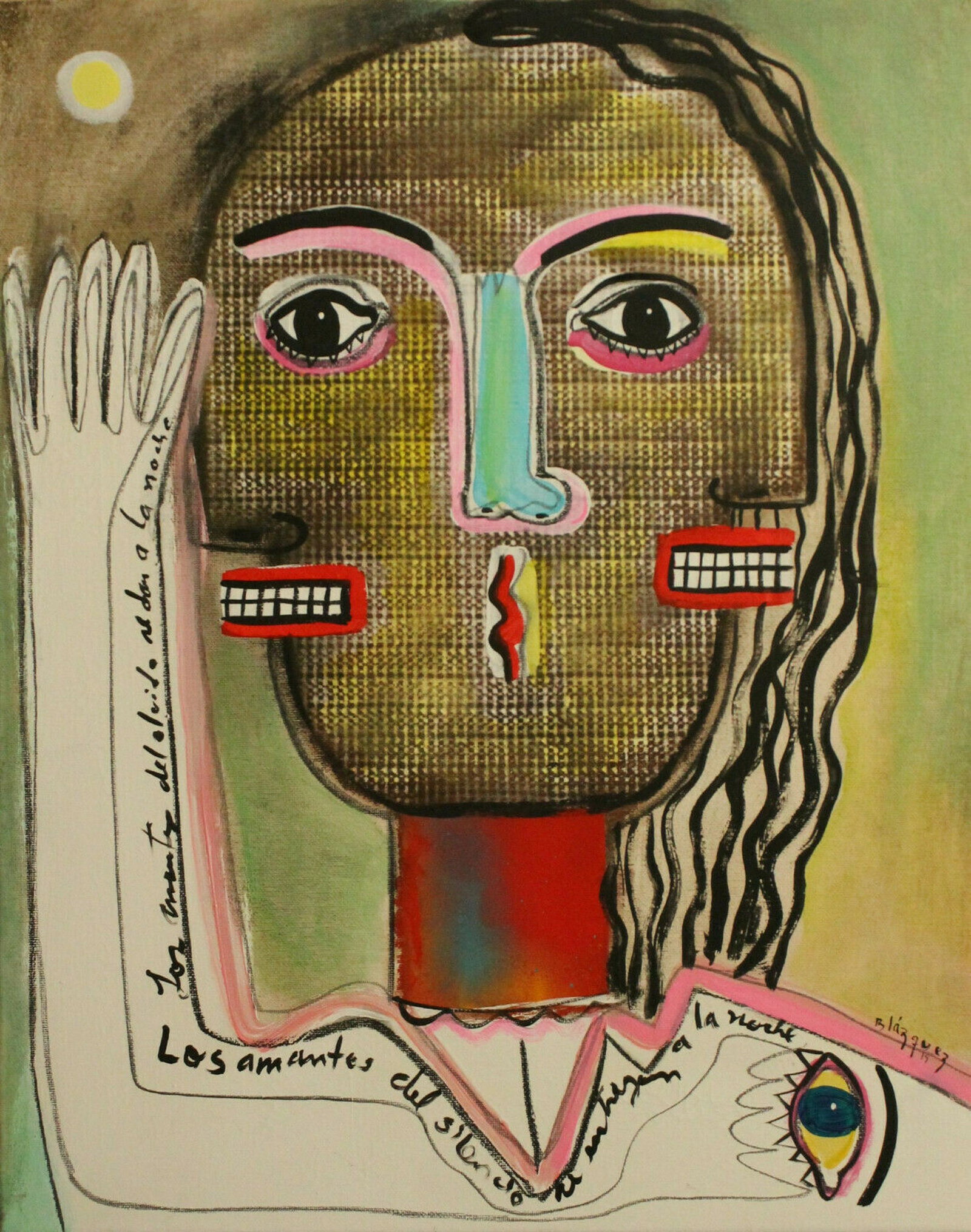 CUBAN ART ORIGINAL PAINTING: ORIGINAL CANVAS PAINTING SIZE: 20X16 INCHES