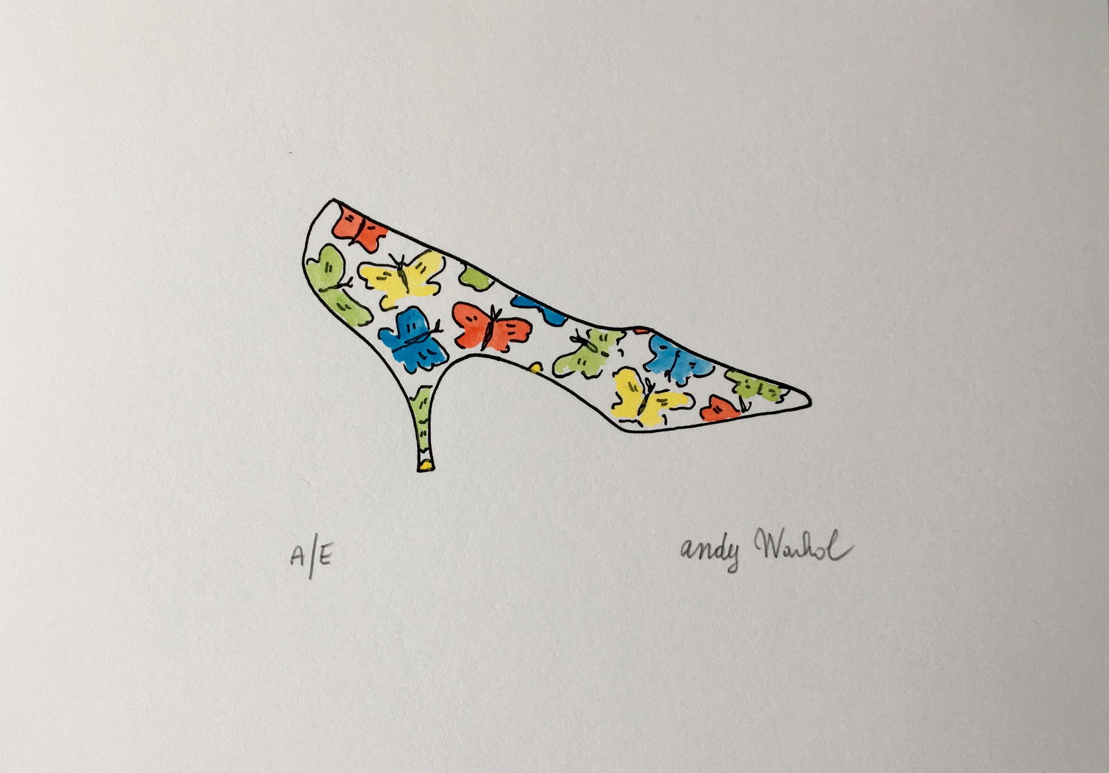 ANDY WARHOL WATERCOLOR (1 of 3)