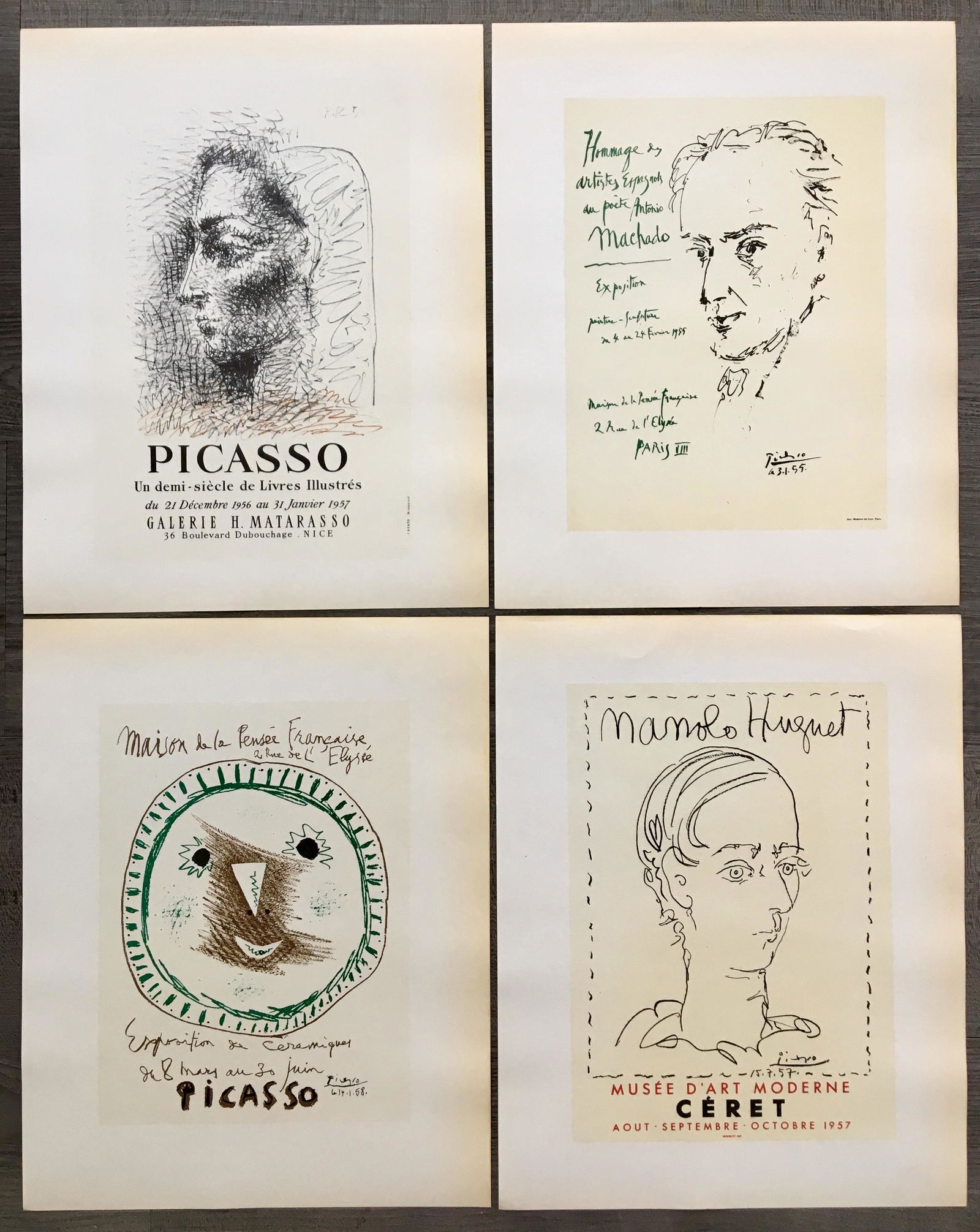SET OF 4 PICASSO POSTERS (1 of 5)