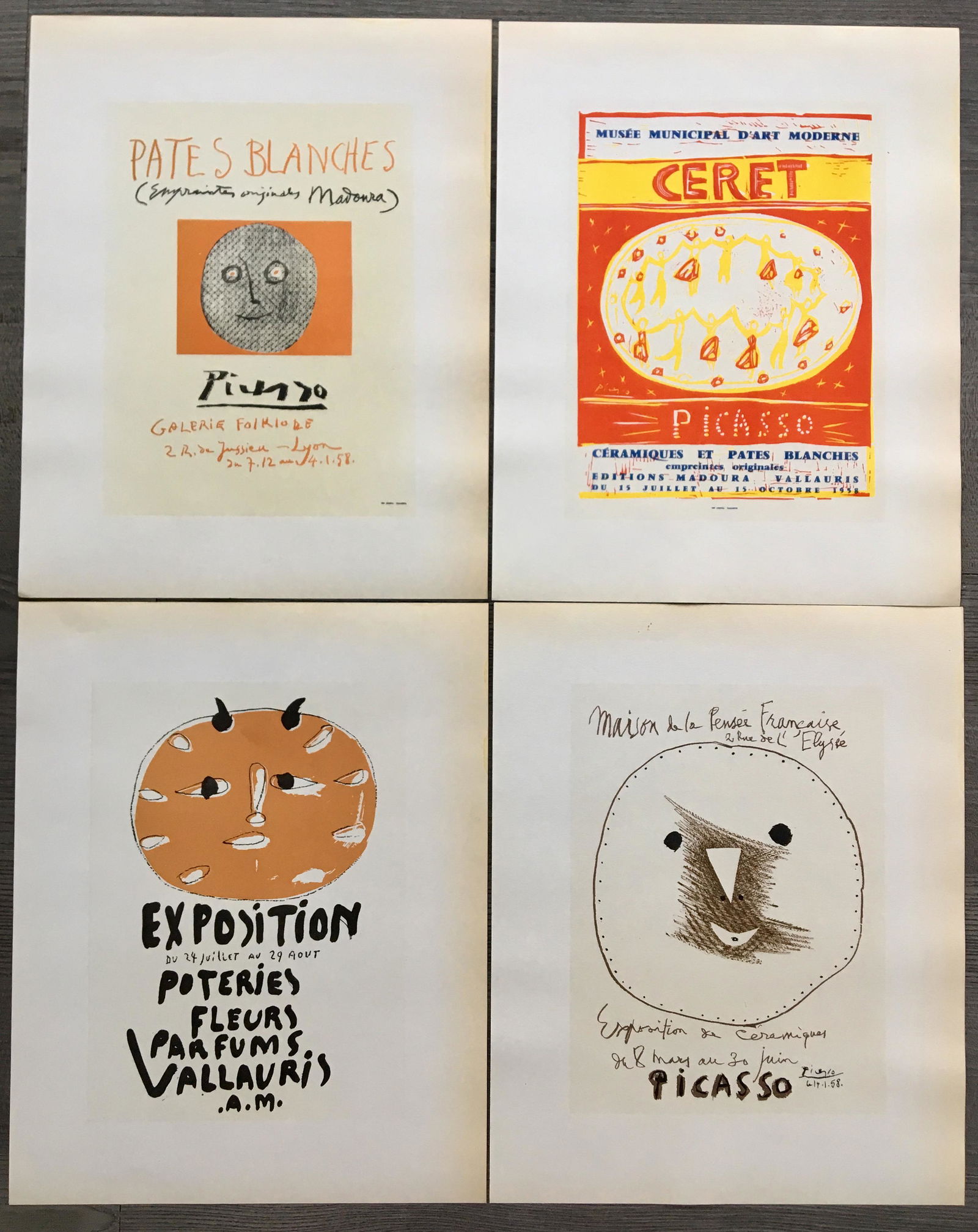 SET OF 4 PICASSO POSTERS (1 of 5)