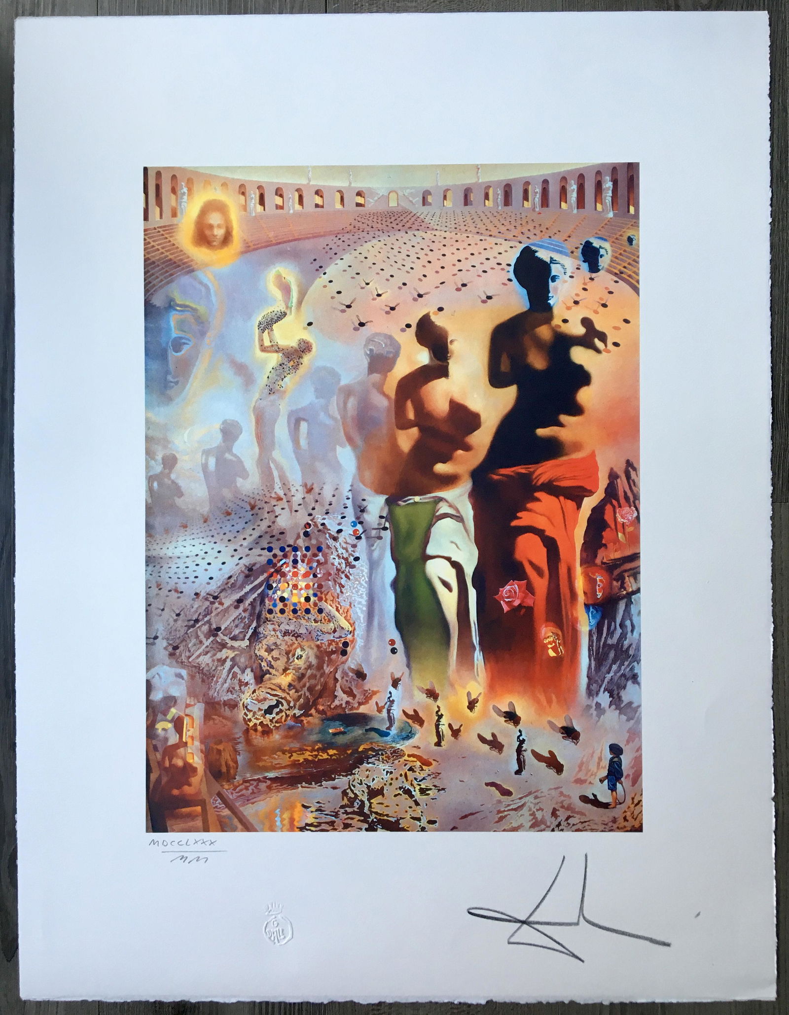 SALVADOR DALI SIGNED AND NUMBERED LARGE LITHOGRAPH (1 of 4)