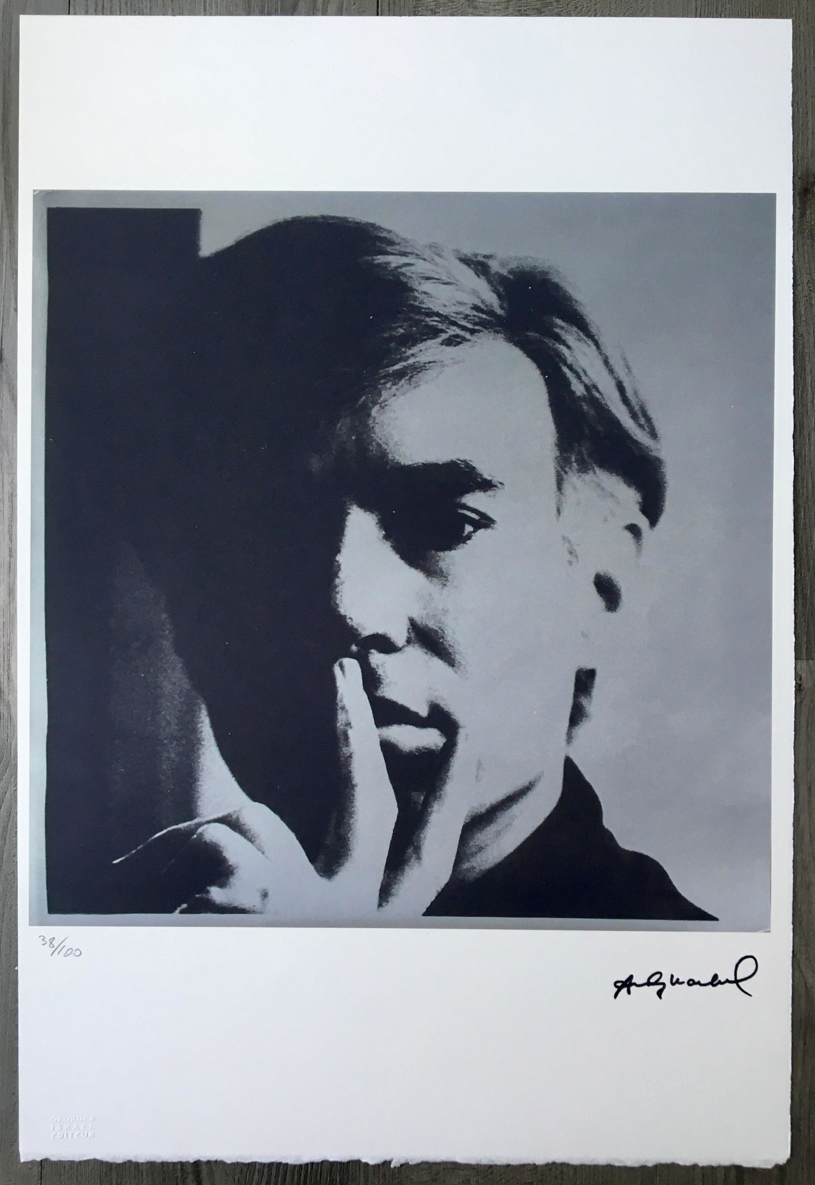 ANDY WARHOL SELF PORTRAIT LITHOGRAPH (1 of 5)
