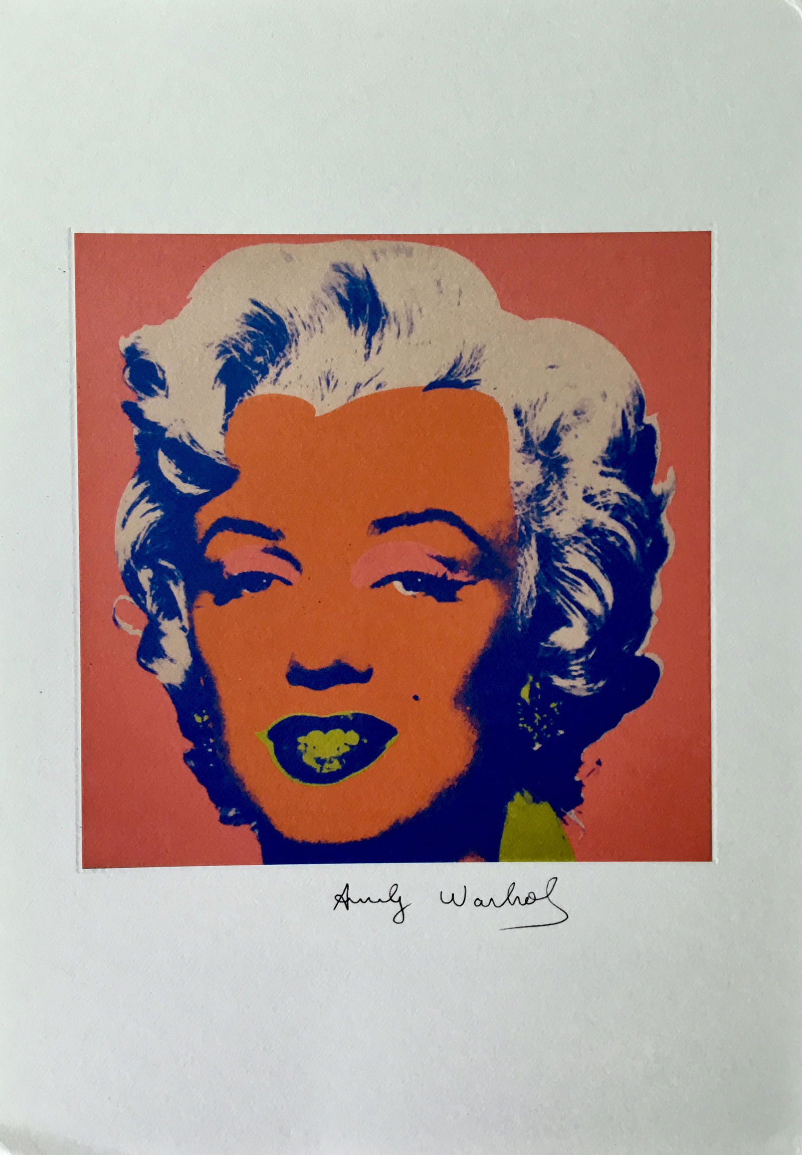 ANDY WARHOL SIGNED LITHOGRAPH (1 of 3)