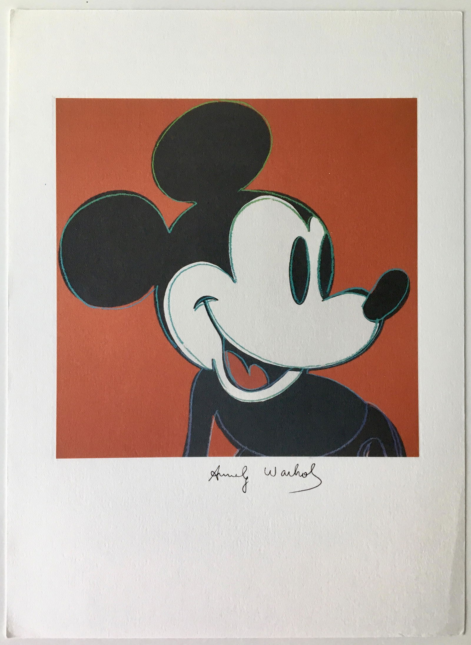 ANDY WARHOL SIGNED LITHOGRAPH (1 of 2)