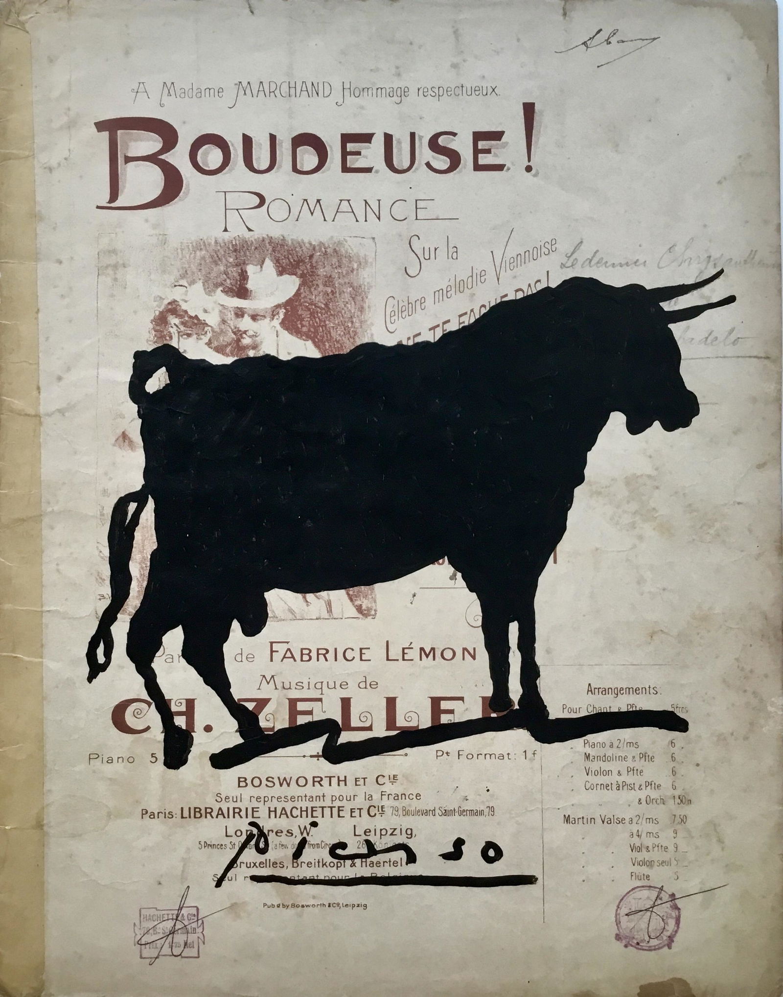 PABLO PICASSO DRAWING (1 of 2)