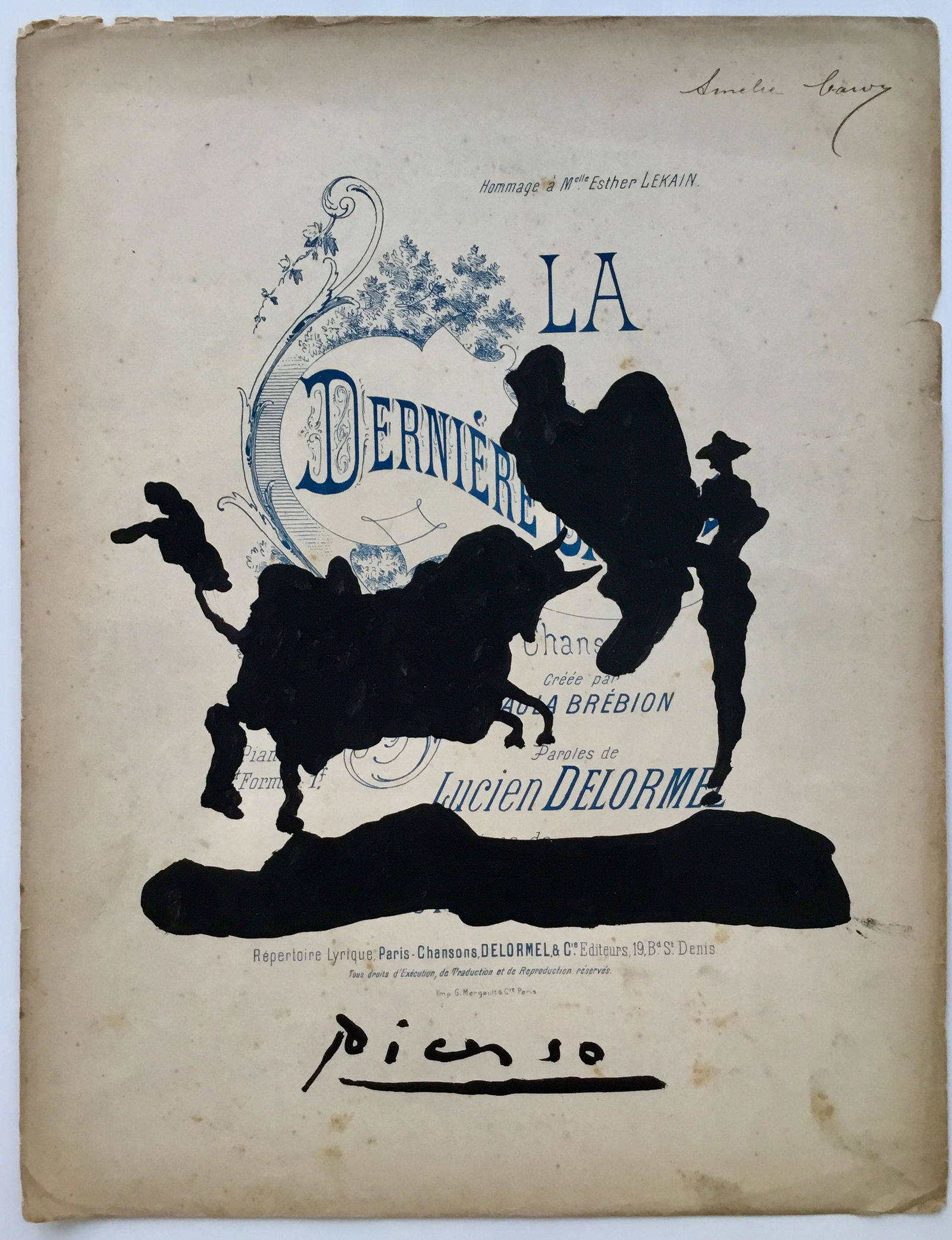 PABLO PICASSO DRAWING (1 of 2)