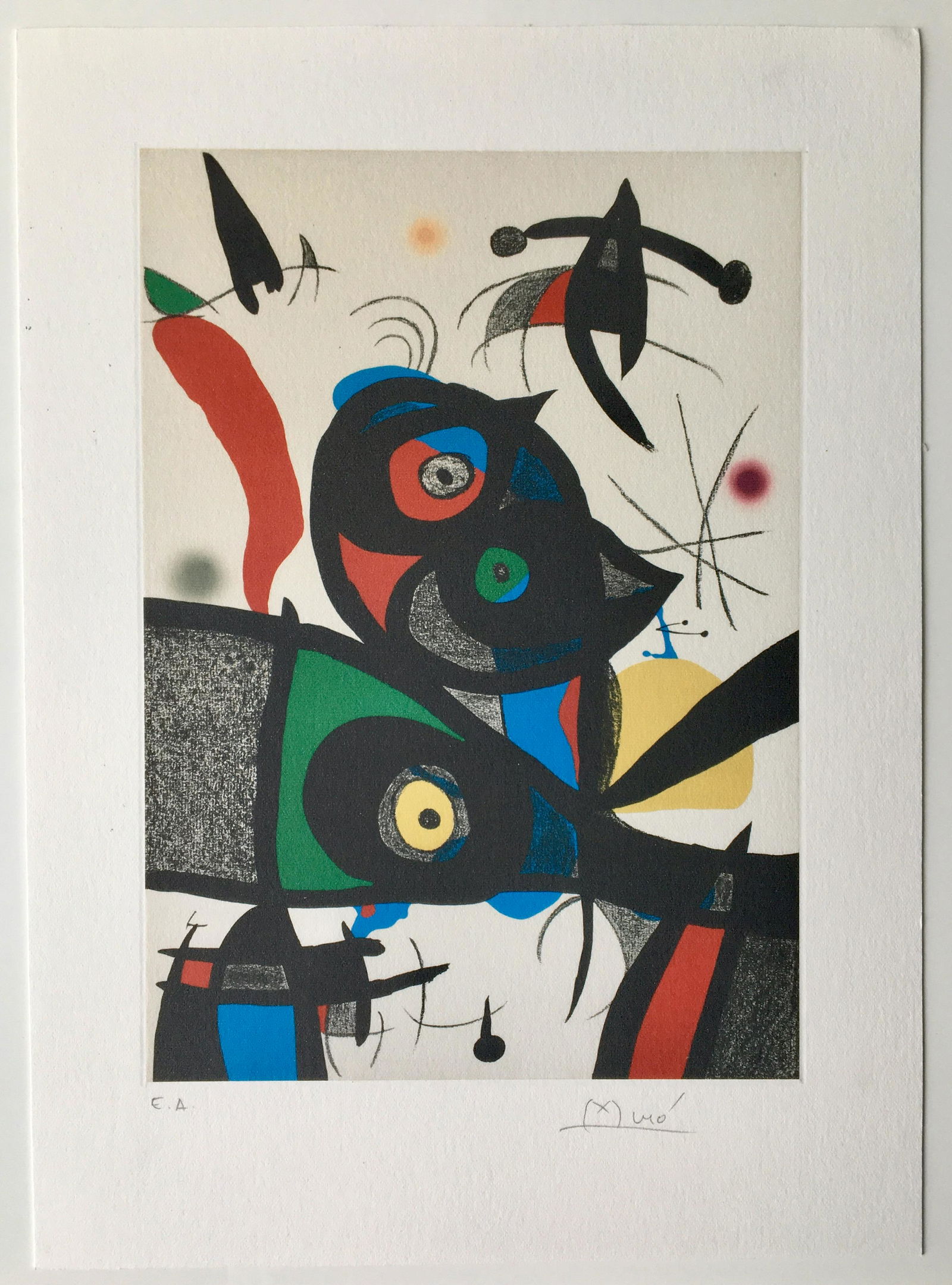JOAN MIRO LITHOGRAPH (1 of 2)