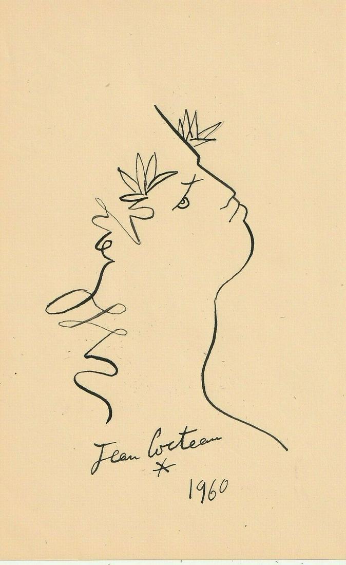 JEAN COCTEAU INK ON PAPER (1 of 1)