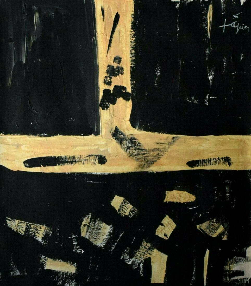 ABSTRACT MIXED MEDIA ON CANVAS PAINTING (1 of 3)