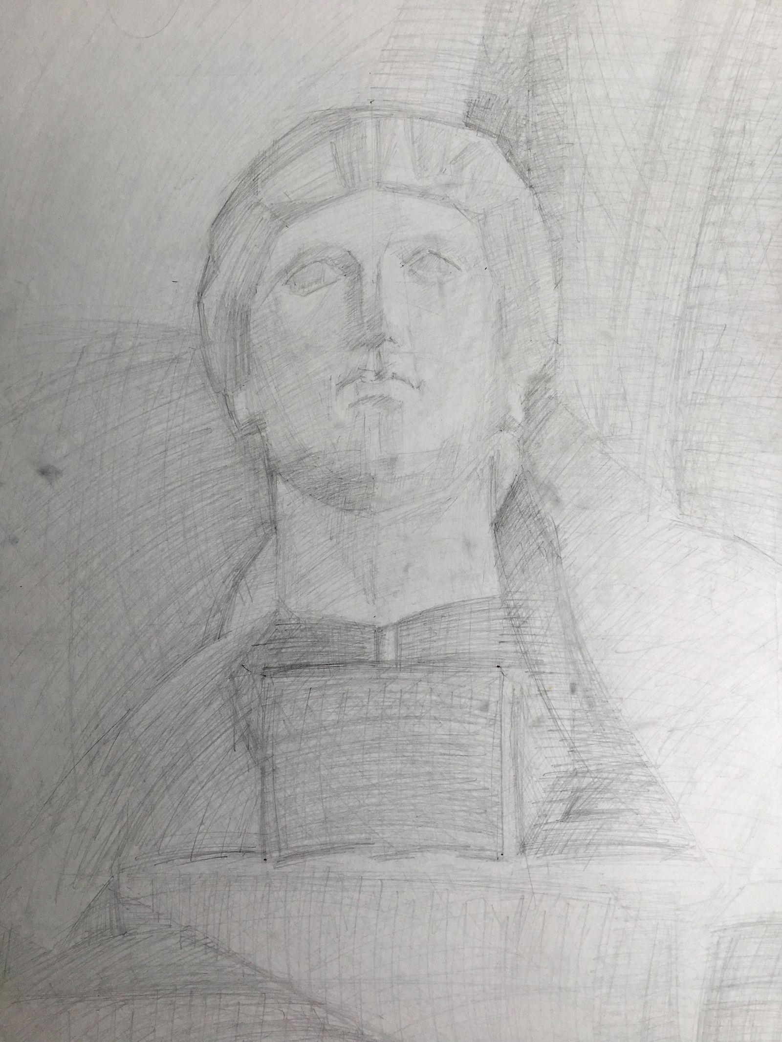 LARGE ORIGINAL PENCIL DRAWING (1 of 2)