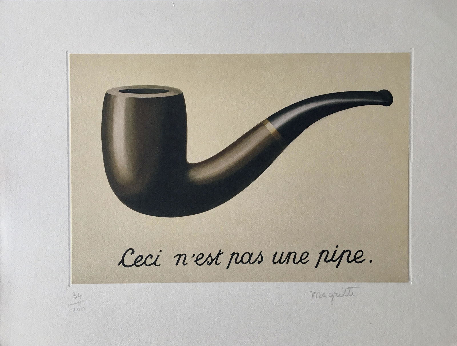 RENE MAGRITTE LITHOGRAPH (1 of 3)