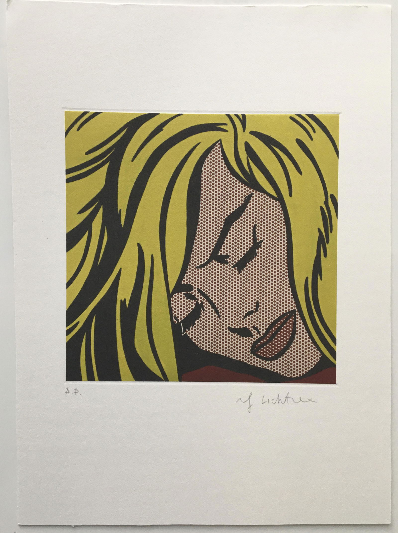 ROY LICHTENSTEIN LITHOGRAPH (1 of 2)