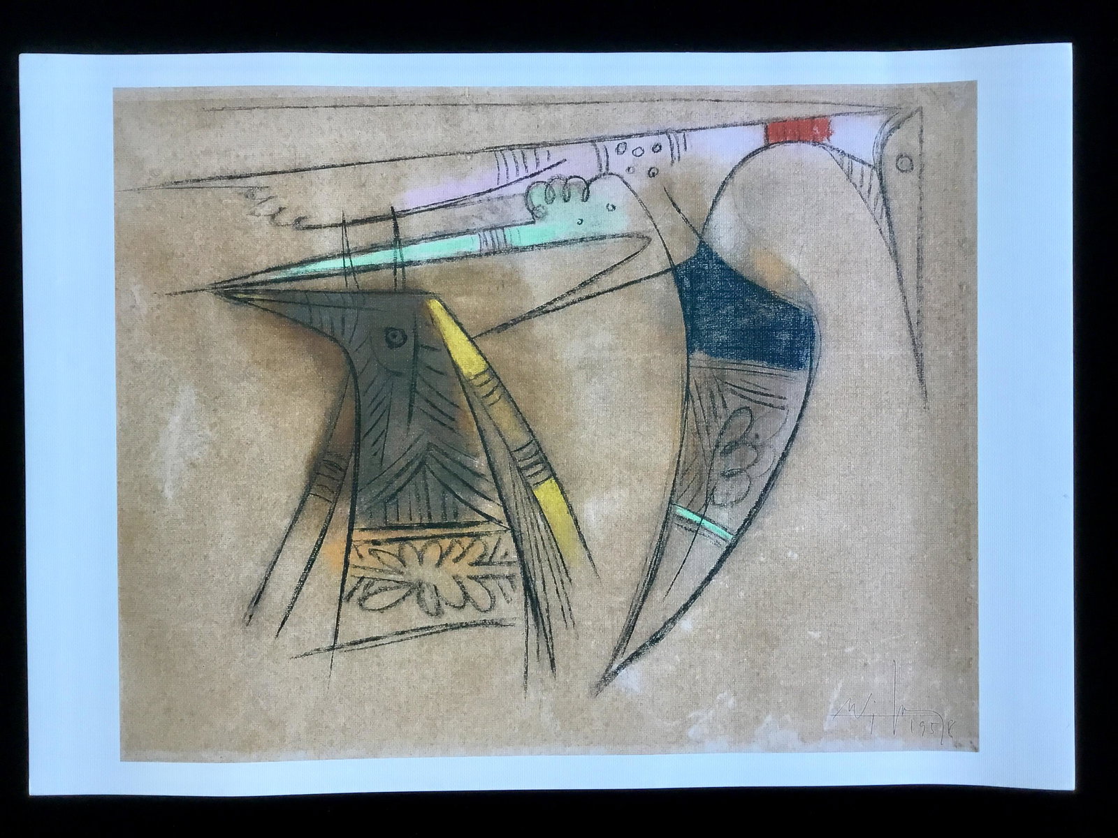 WILFREDO LAM PRINT DOS PAJAROS (1 of 1)