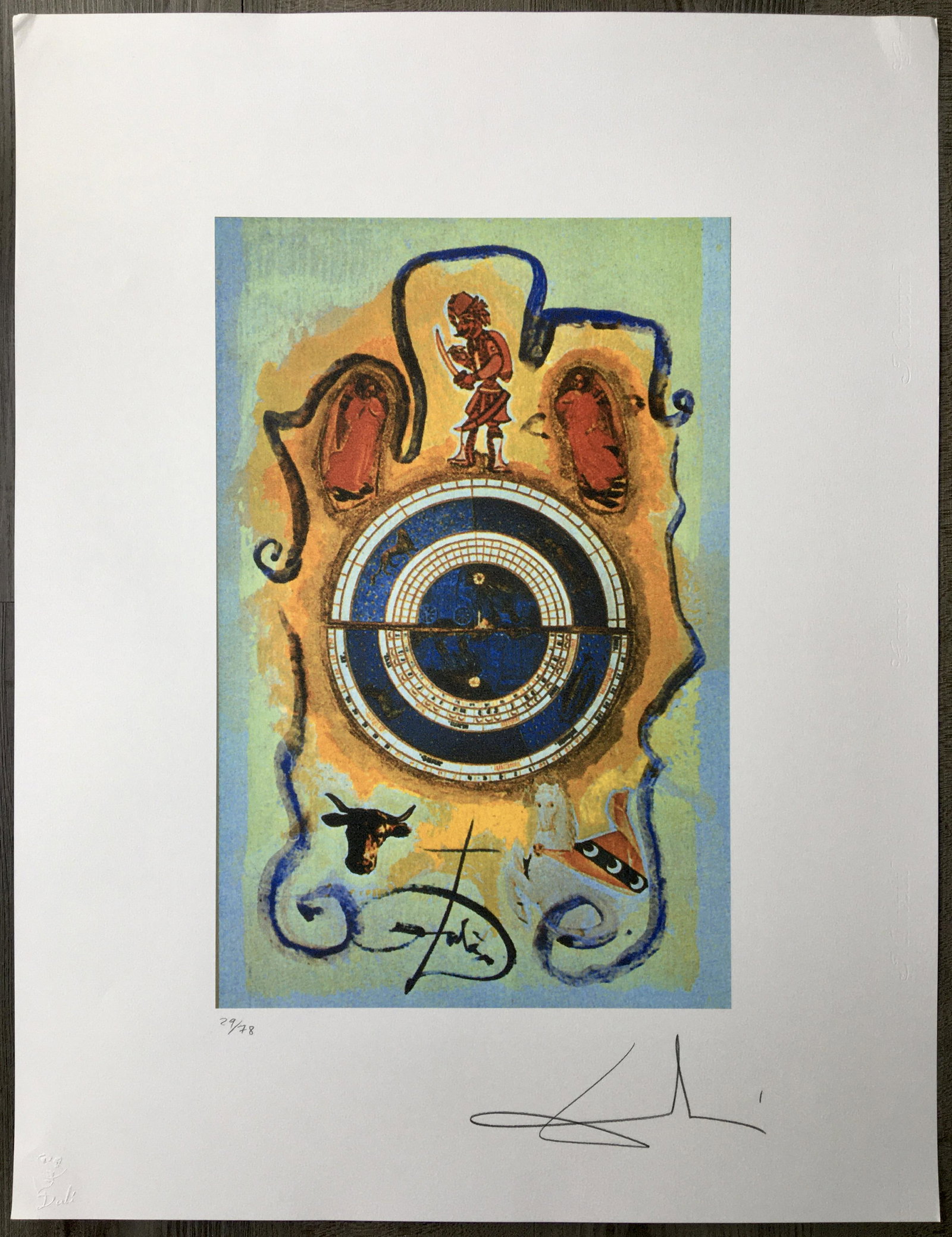 SALVADOR DALI TAROT LARGE LITHOGRAPH (1 of 3)