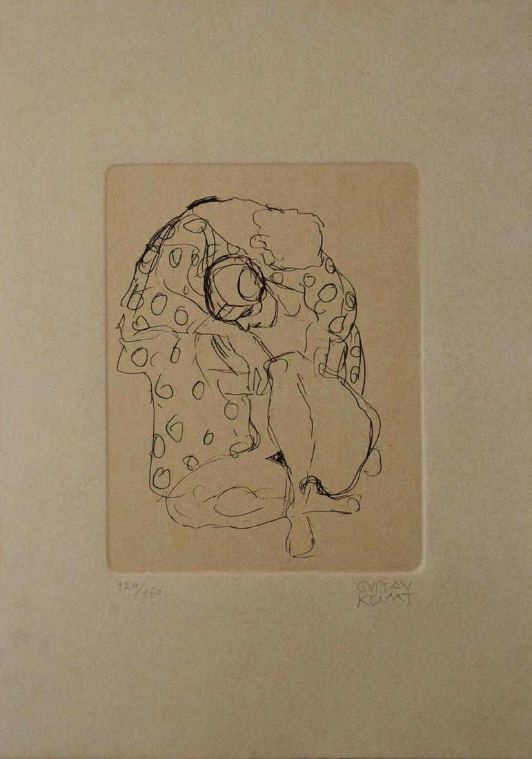 GUSTAV KLIMT ETCHING (1 of 2)