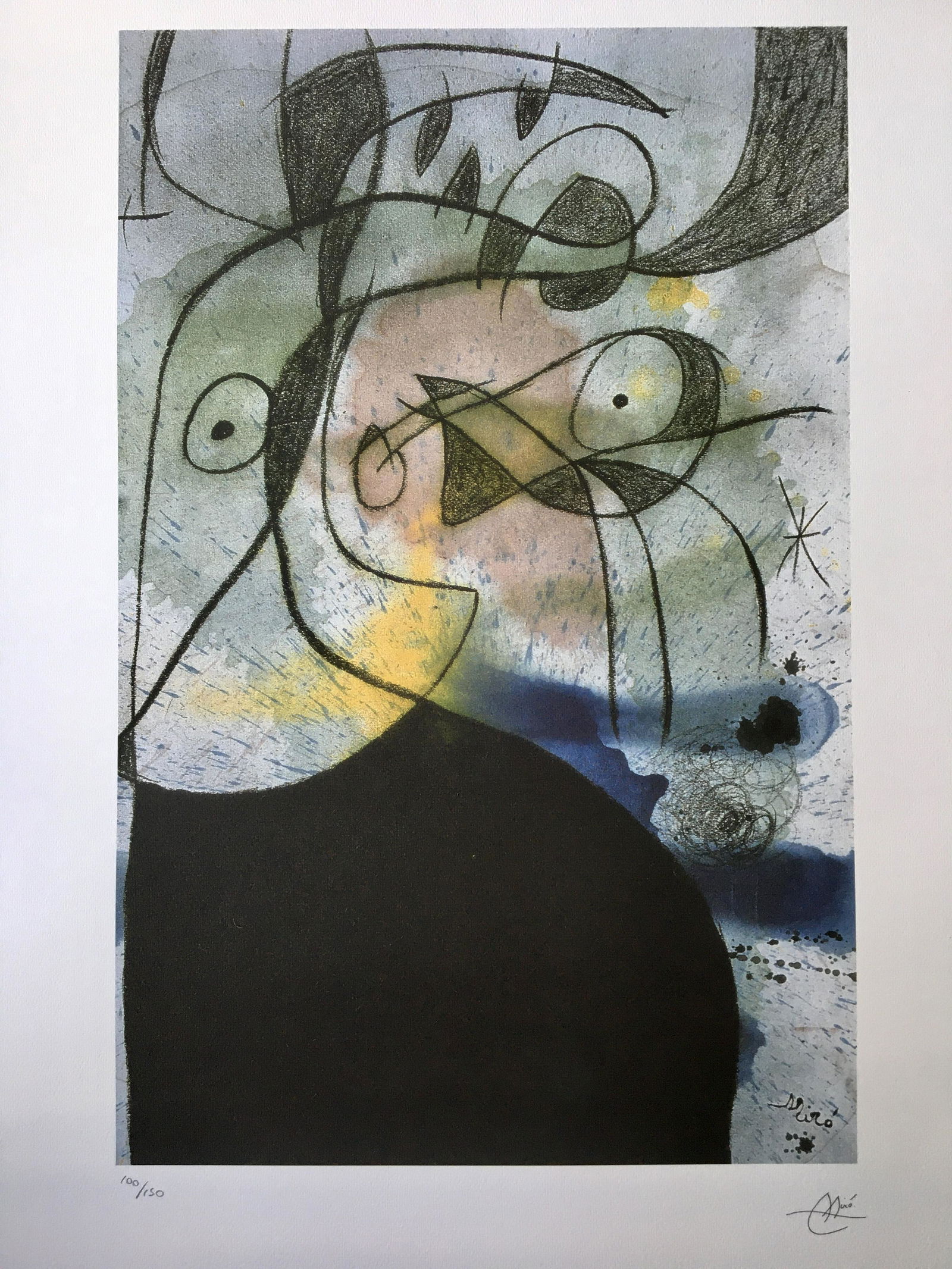 JOAN MIRO LARGE LITHOGRAPH (1 of 3)