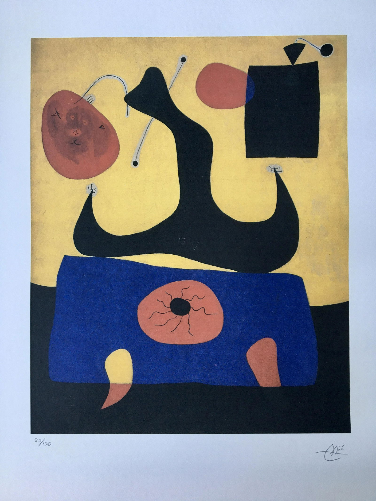 JOAN MIRO LARGE LITHOGRAPH (1 of 2)