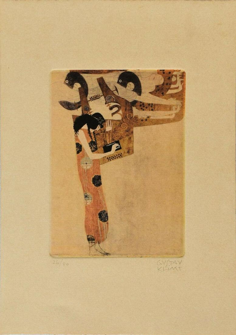 GUSTAV KLIMT ETCHING (1 of 2)