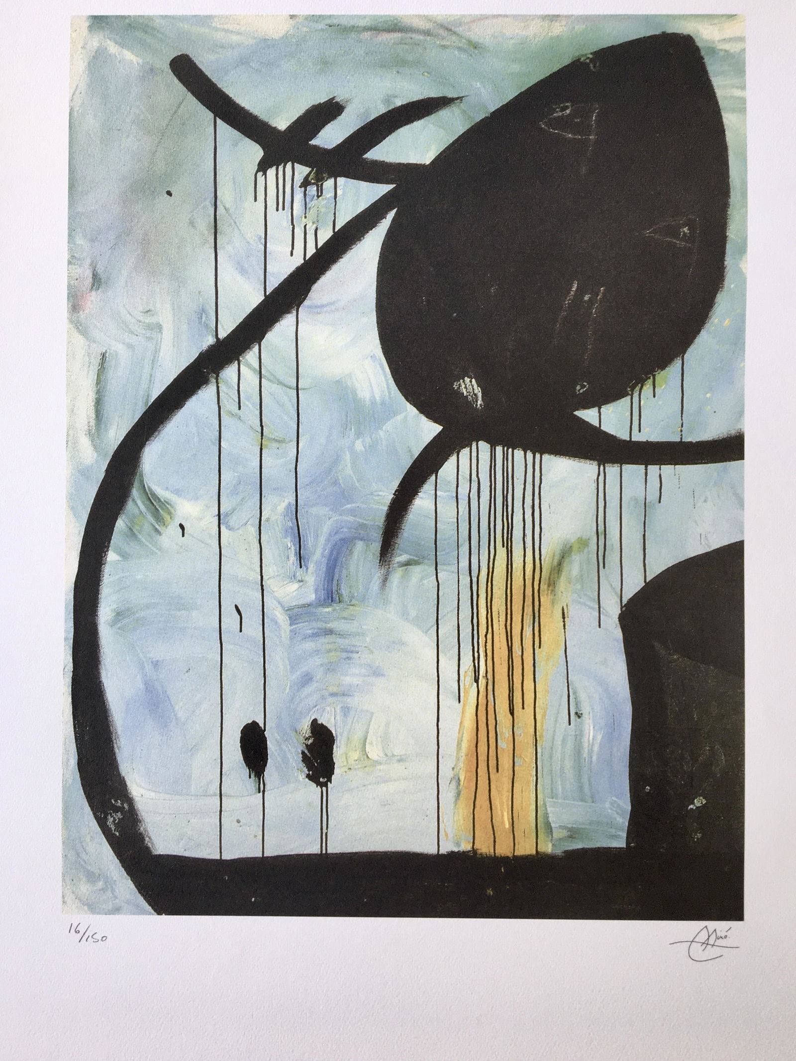 JOAN MIRO LARGE LITHOGRAPH (1 of 2)