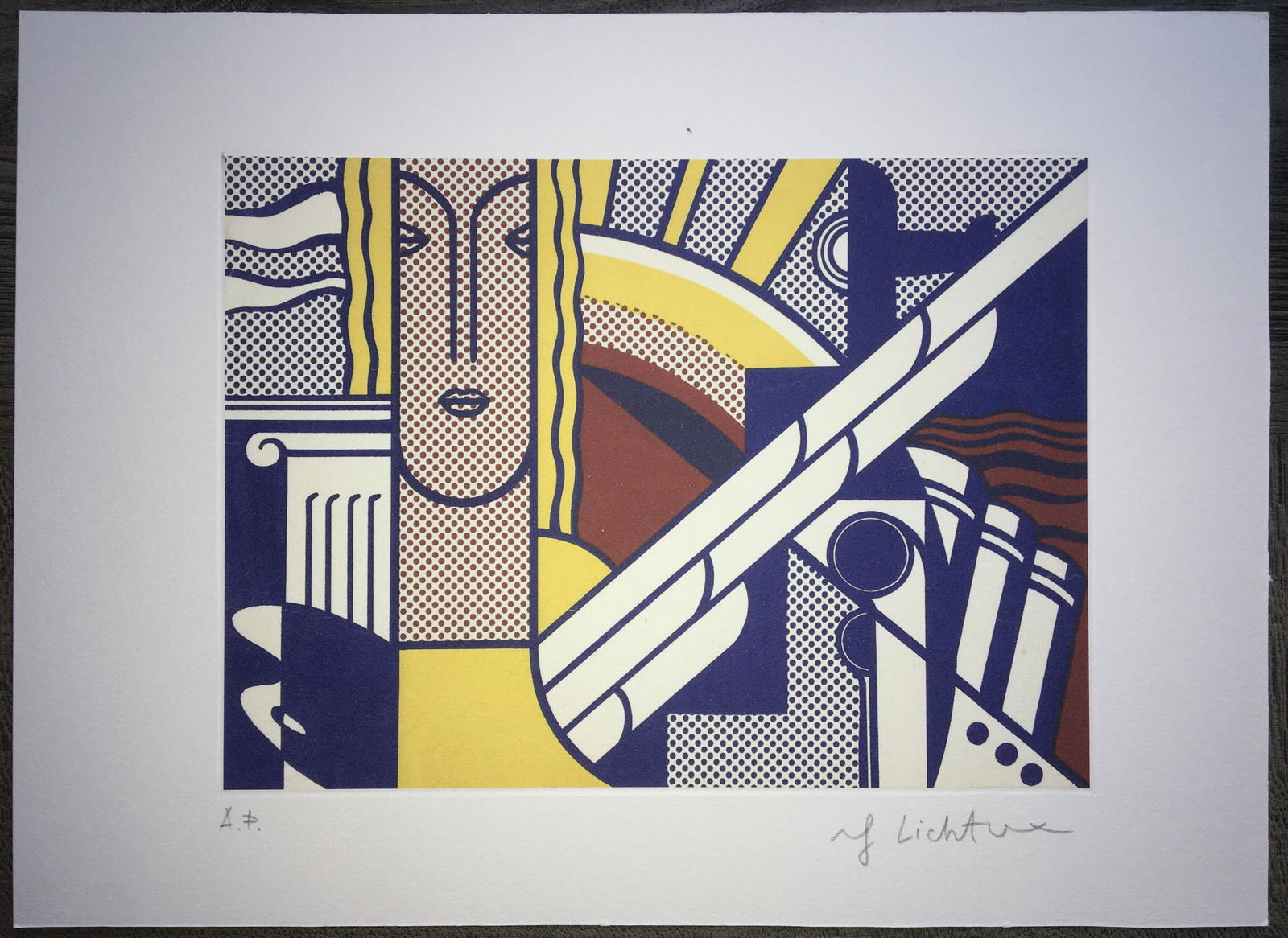 ROY LICHTENSTEIN LITHOGRAPH (1 of 1)
