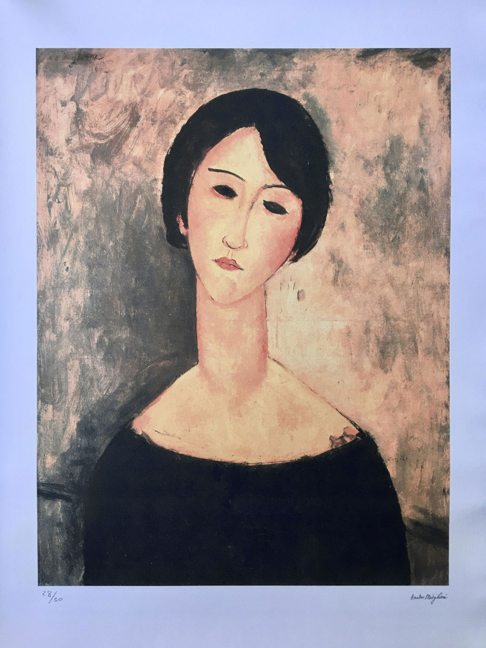 AMEDEO MODIGLIANI LITHOGRAPH (1 of 2)