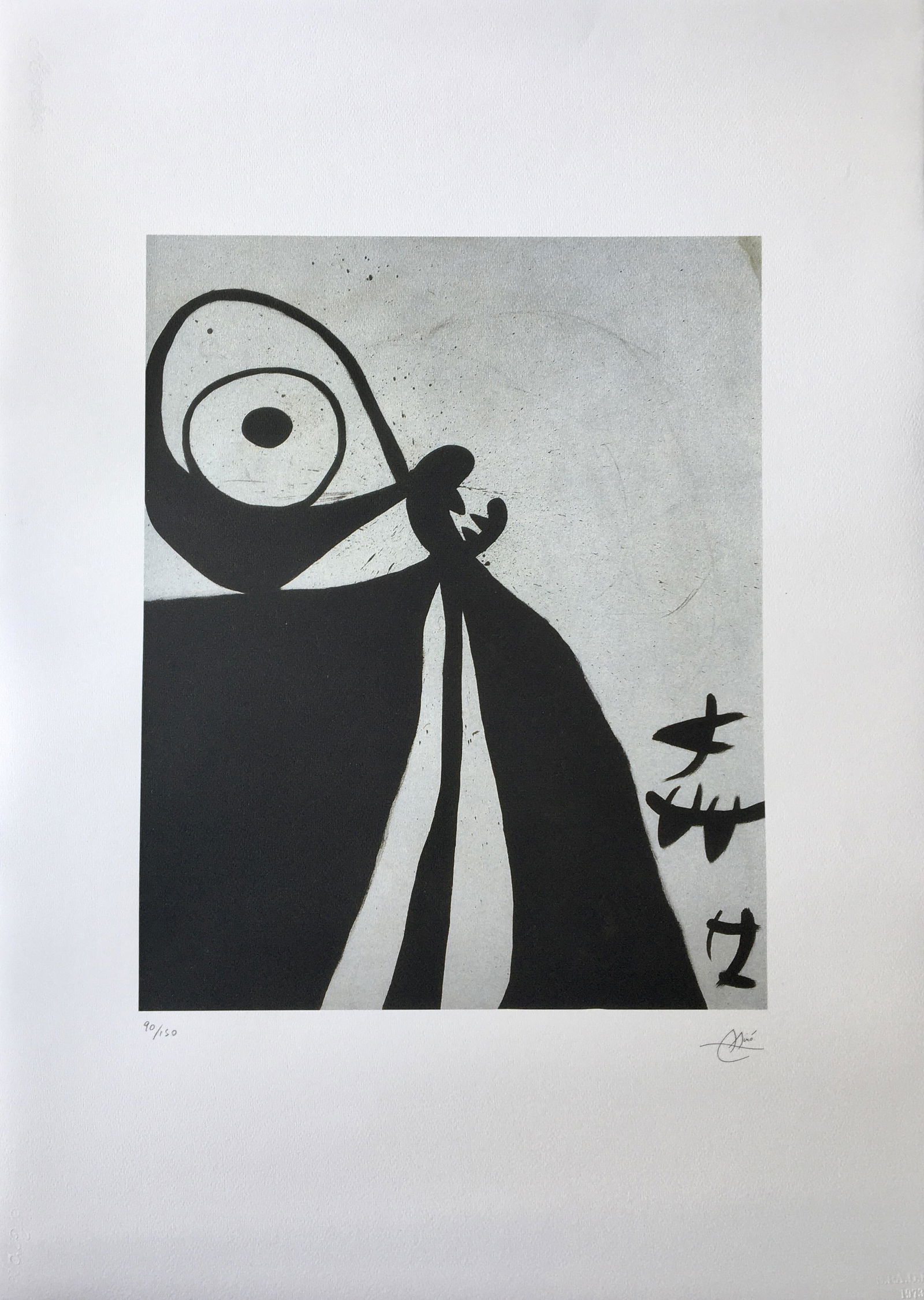 JOAN MIRO LARGE LITHOGRAPH (1 of 2)