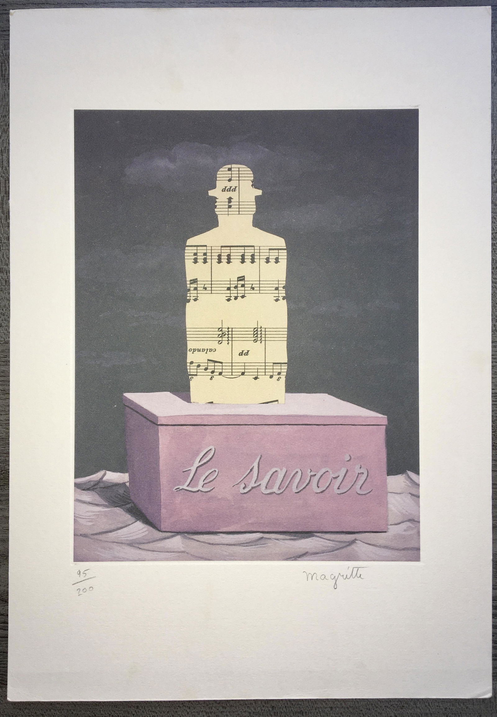 RENE MAGRITTE LITHOGRAPH (1 of 1)