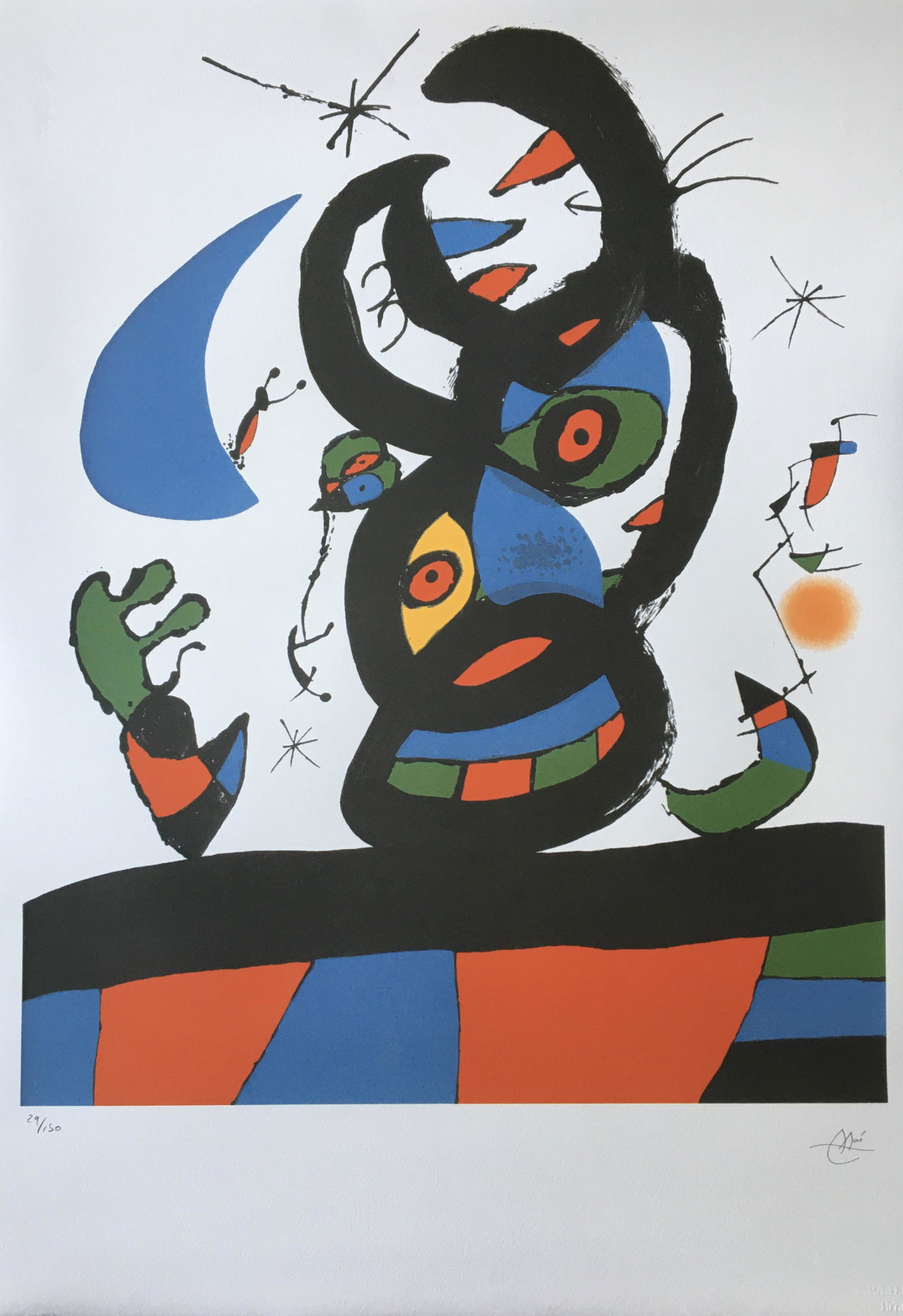 JOAN MIRO LARGE LITHOGRAPH (1 of 2)