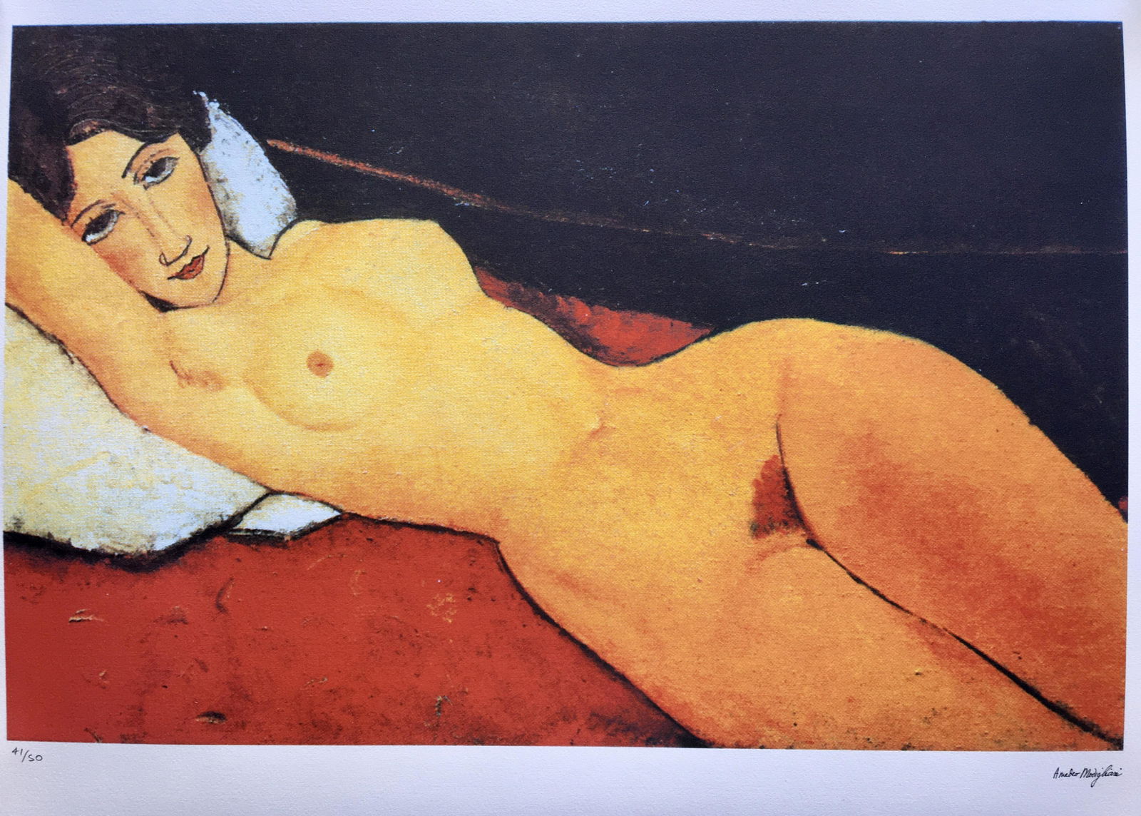 AMEDEO MODIGLIANI LITHOGRAPH (1 of 2)