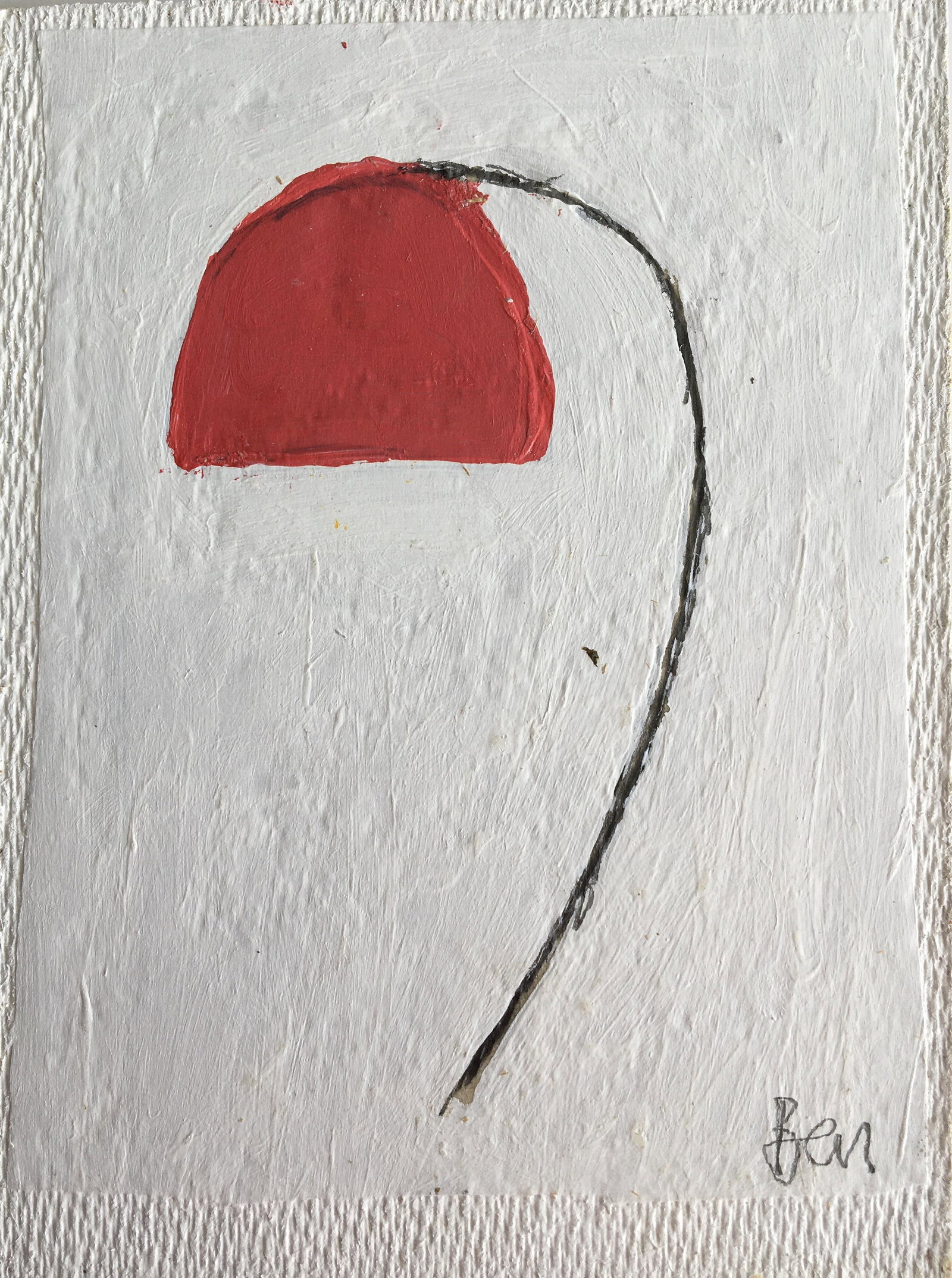 ABSTRACT MINIMALIST OIL PAINTING: Abstract Minimalist Oil Painting on Board. Size: 9.3 x 14cm (3.7 x 5.5) INCHES. Acquired at an Estate Sale, Montmartre, Paris.