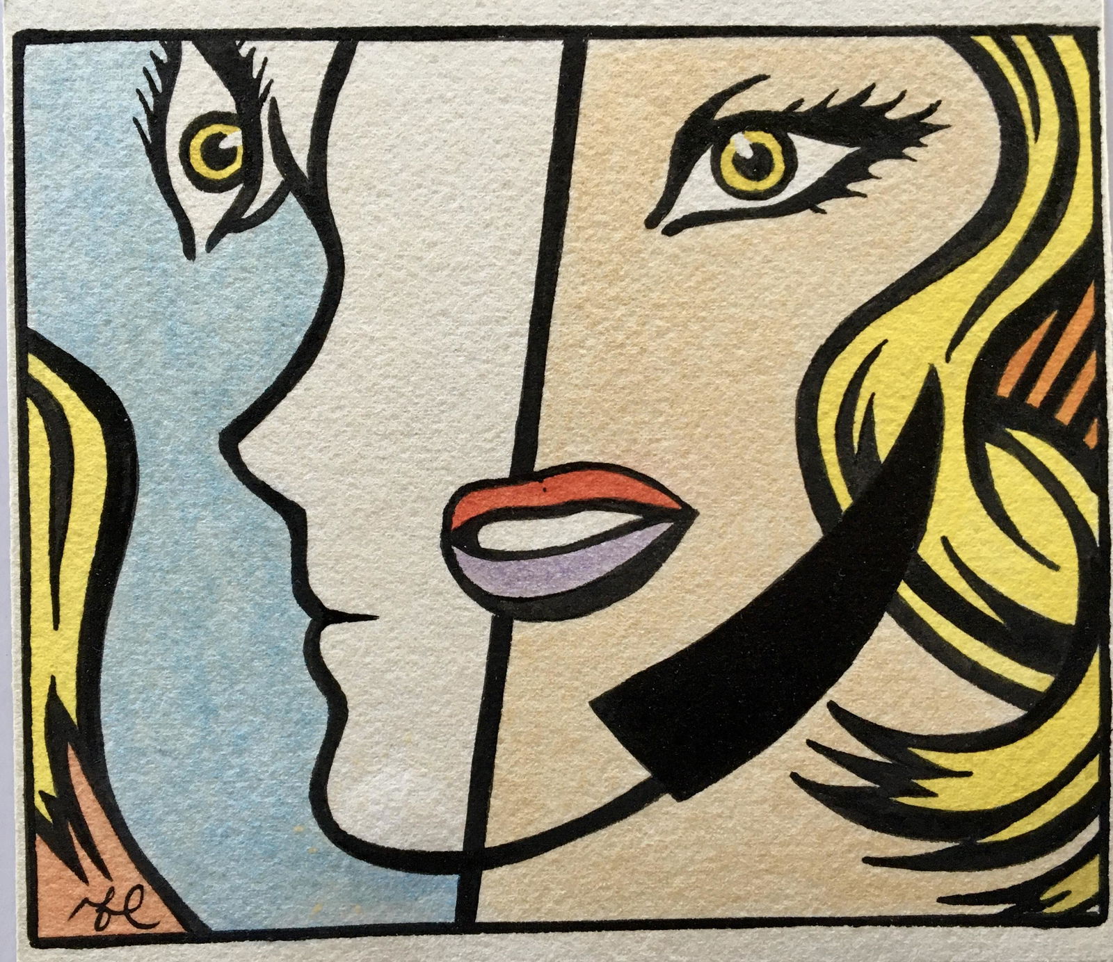 ROY LICHTENSTEIN DRAWING (1 of 3)