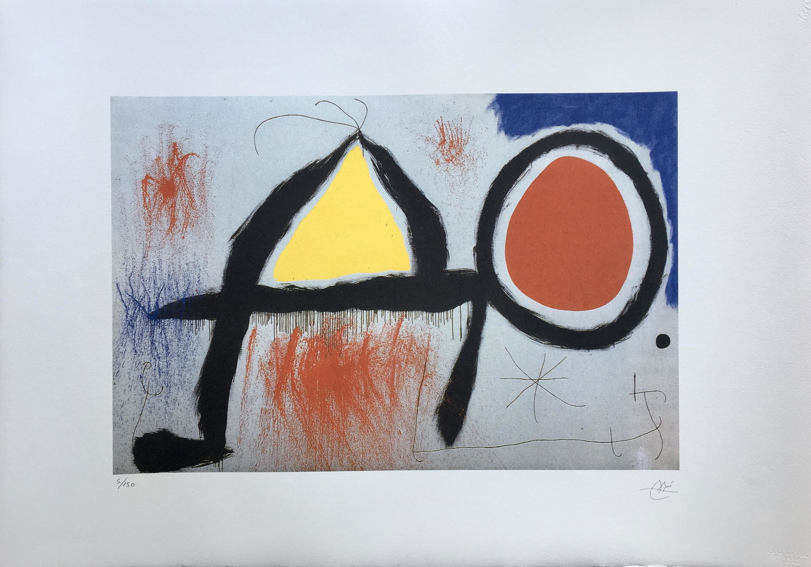 JOAN MIRO LARGE LITHOGRAPH (1 of 2)