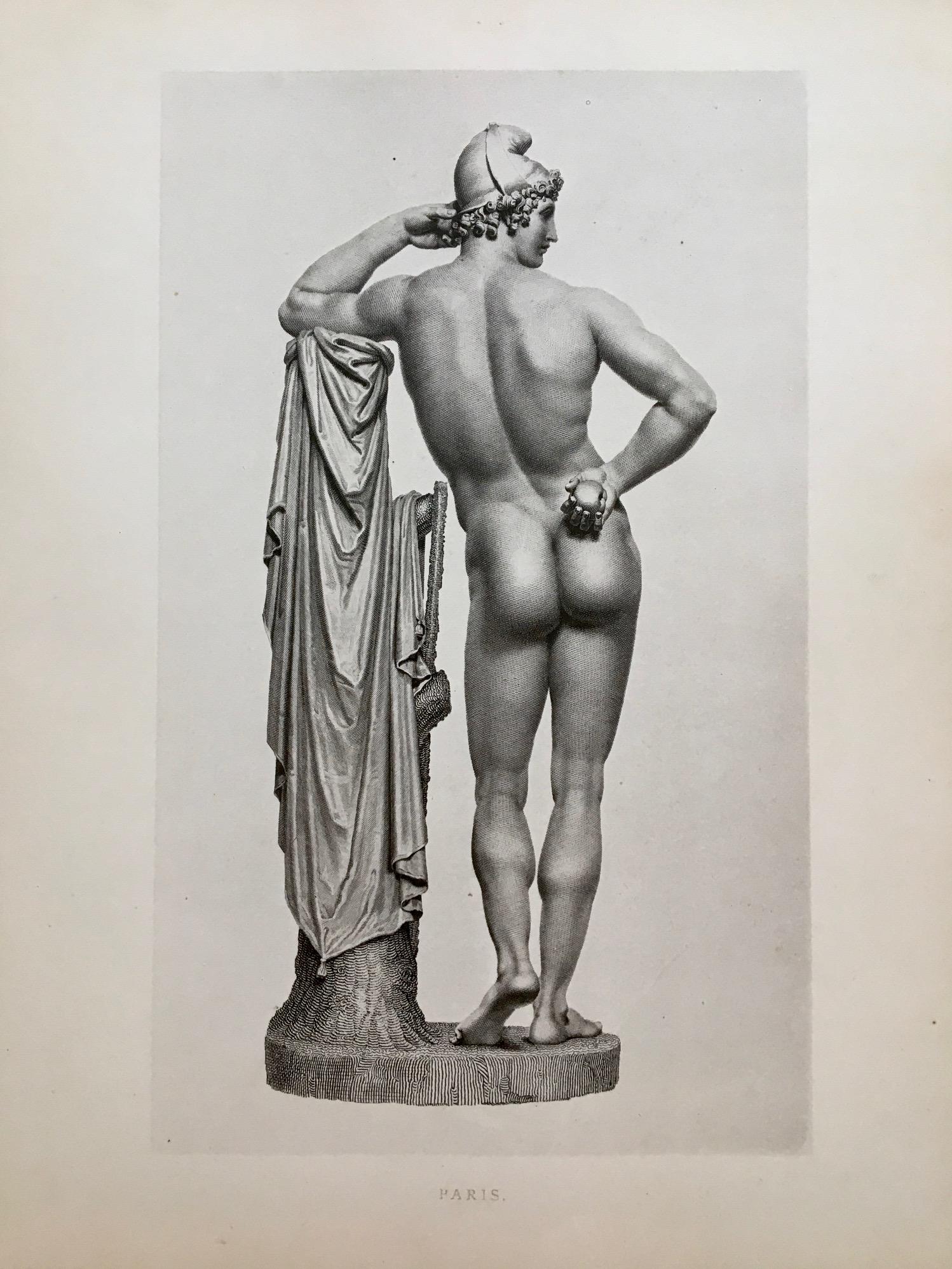 PARIS ENGRAVING AFTER ANTONIO CANOVA: ANTIQUE ENGRAVING AFTER ANTONIO CANOVA. Engraving is sold Unframed. Size: 13 X 10.5 inches. Printed Circa 1870.