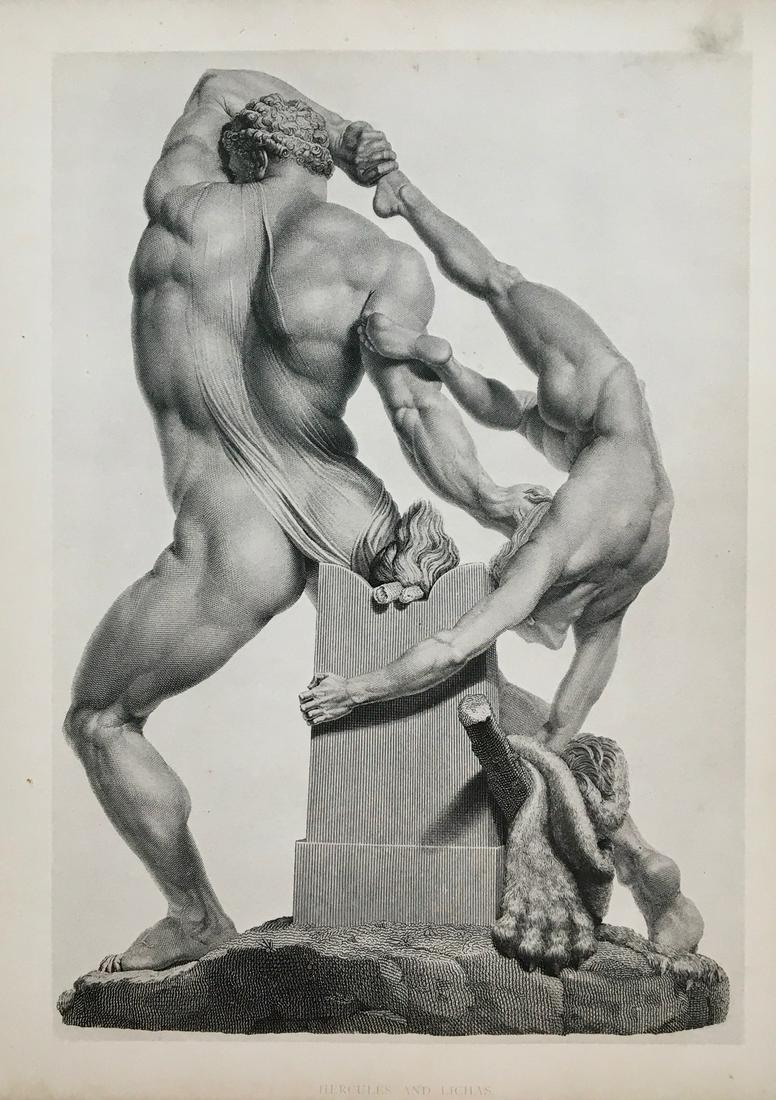 HERCULES ENGRAVING AFTER ANTONIO CANOVA (1 of 2)
