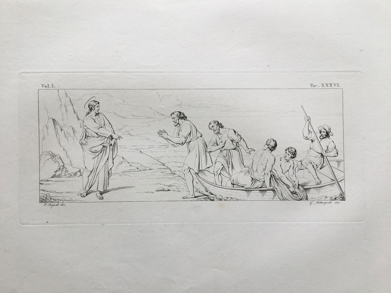 ITALIAN RELIGIOUS ENGRAVING JESUS (1 of 2)